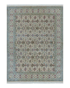 8' 5" X 12' Handmade India Agra Floral Oriental Wool Rug Tea Washed Carpet Nice 7x10 - 9YAVZ15LJZWGA2O8