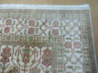 8' 5" X 12' Handmade India Agra Floral Oriental Wool Rug Tea Washed Carpet Nice 7x10 - 9YAVZ15LJZWGA2O8