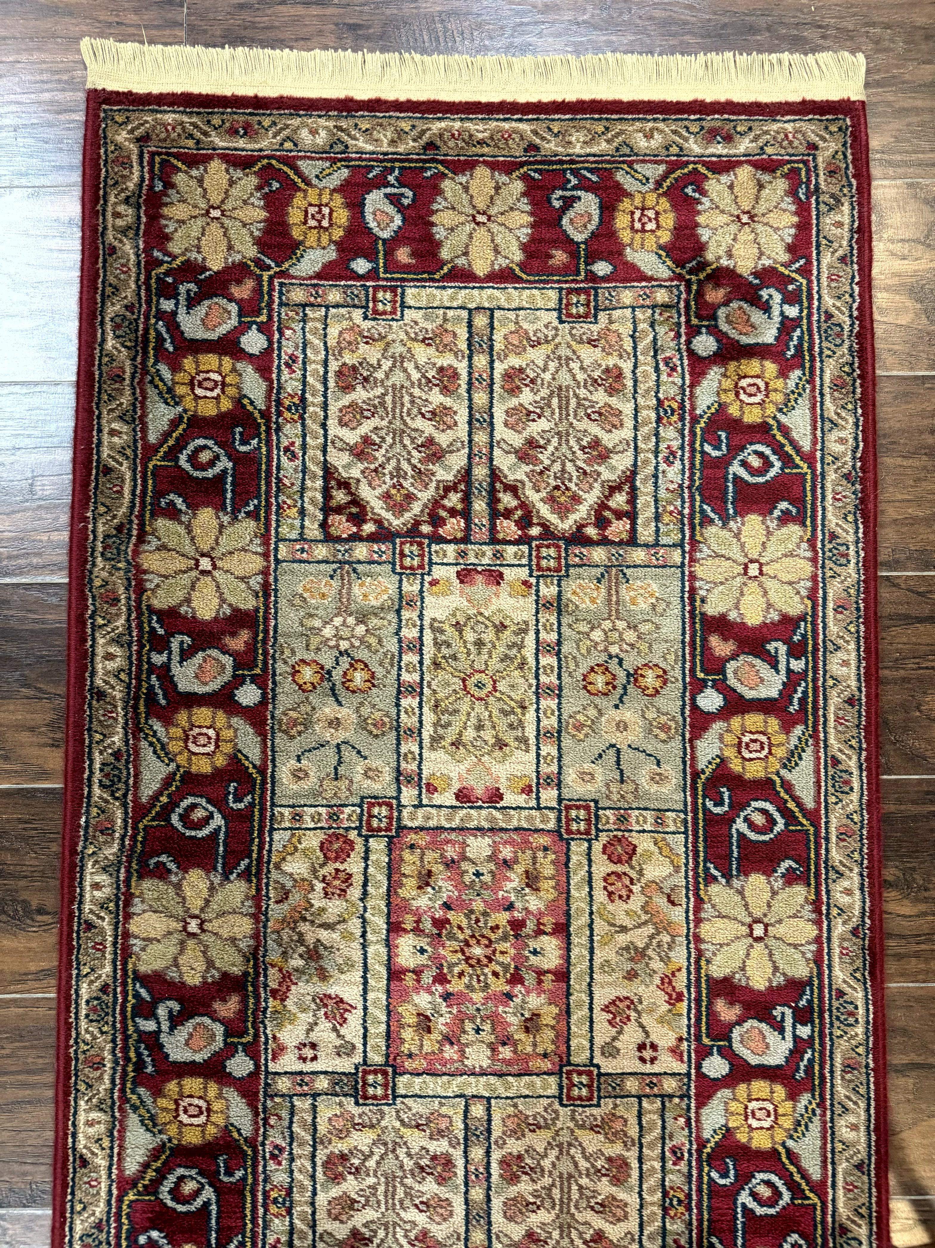 Karastan Runner Rug 2.6 x 8.6, Antique Legends Bakhtiari 2200, Vintage Wool Karastan Runner Rug, Panel Design - Jewel Rugs