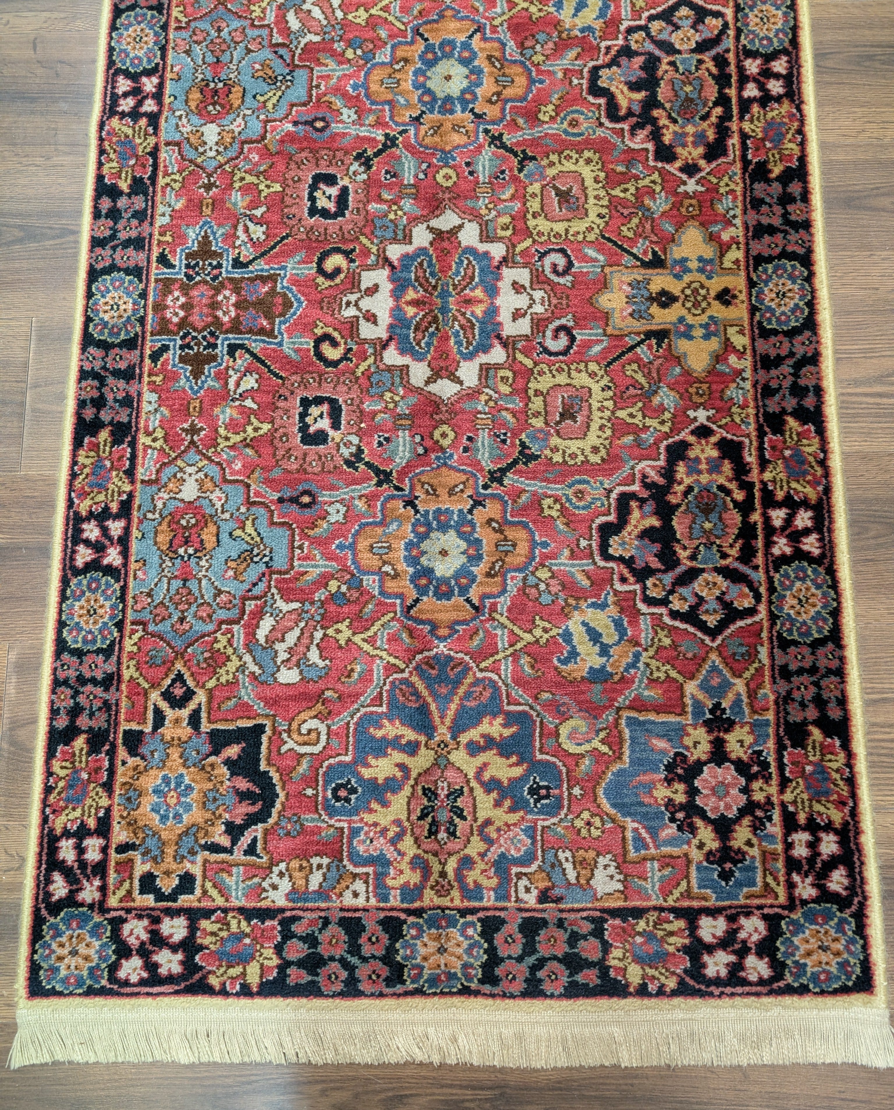 Karastan Rug 3x5, Williamsburg Kirman Vase #557, Vintage Discontinued Wool Carpet - Jewel Rugs