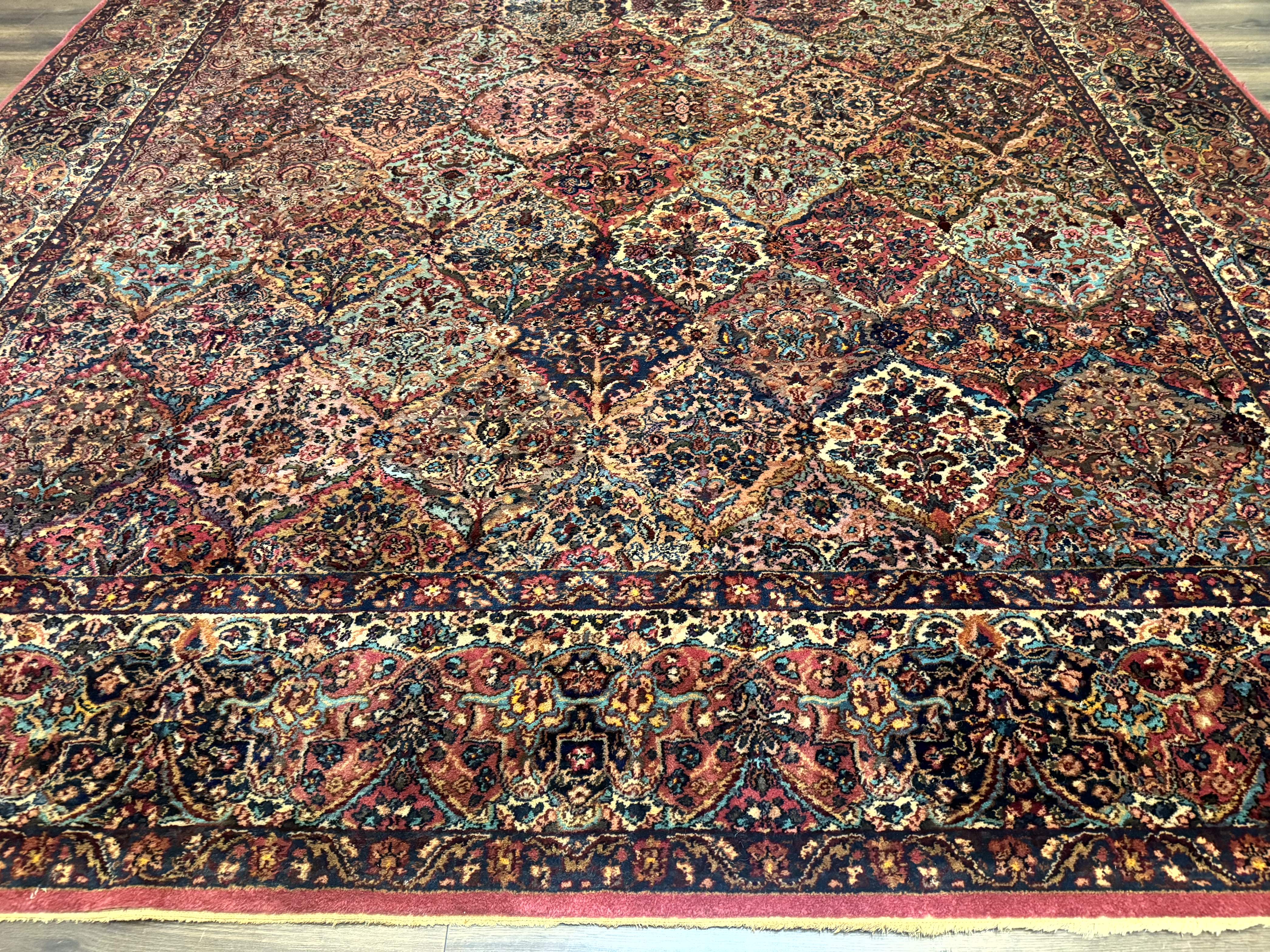 10x16 Karastan Multicolor Panel Kirman Rug #717, Palace Size Wool Discontinued Original 700 Series - Jewel Rugs