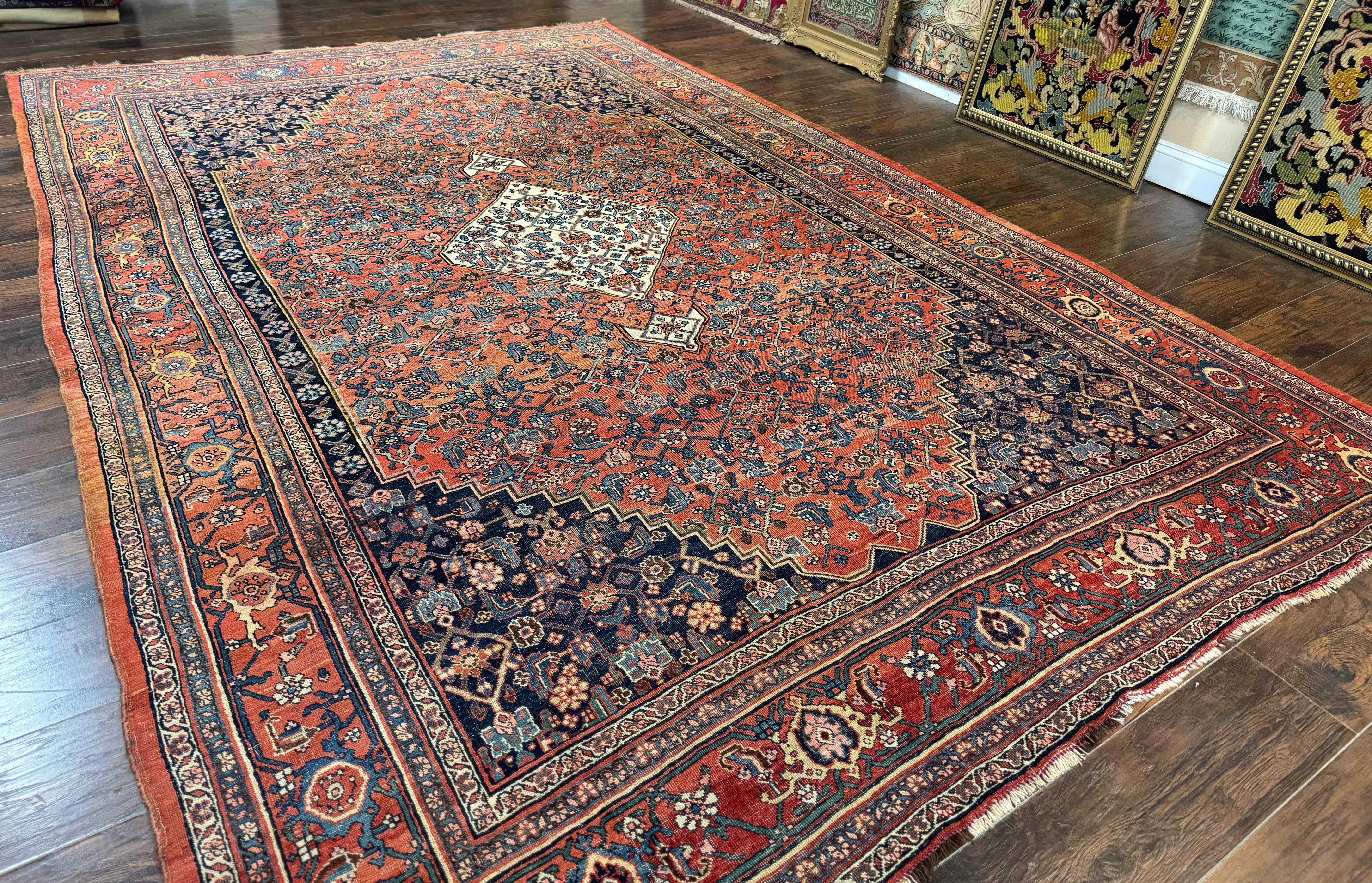 Antique Persian Bidjar Rug 8x12, Rare Persian Carpet - Jewel Rugs