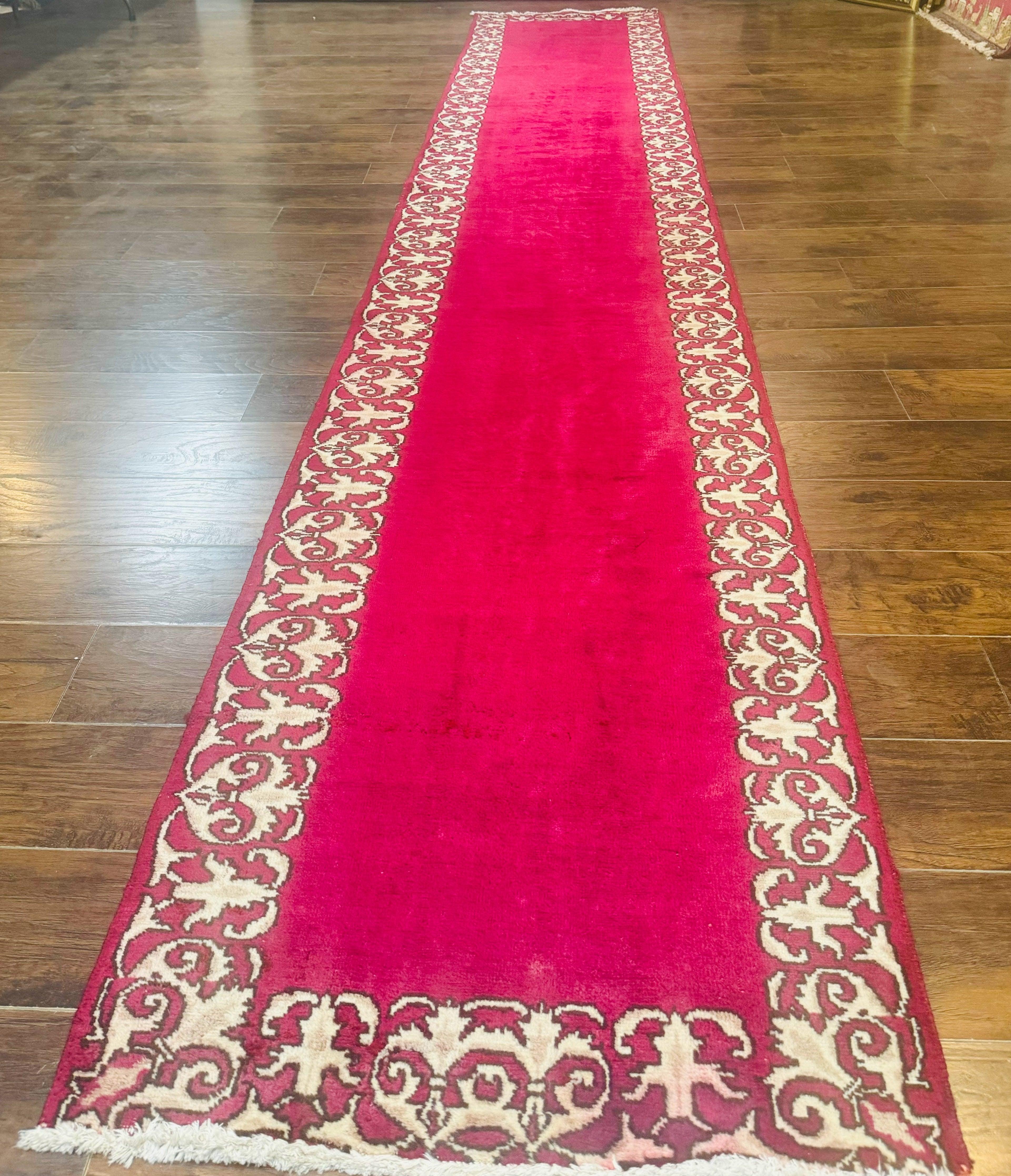 Red Persian Kerman Runner Rug 3x16 - Jewel Rugs