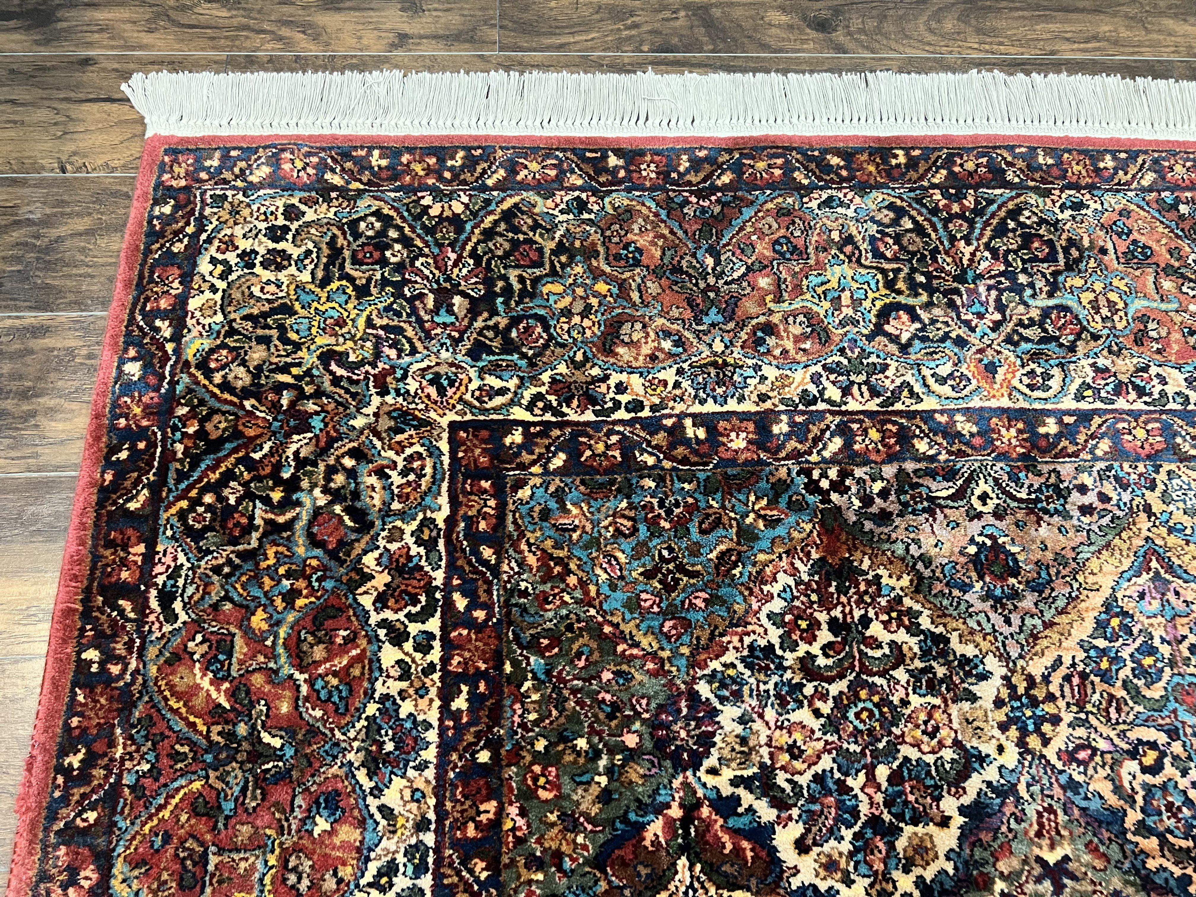 Karastan Rug Multicolor Panel Kirman #717, 8.8 x 12 Karastan Carpet, Vintage Multipanel Kirman, Original 700 Series, Wool, Vintage - Jewel Rugs