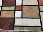 8x12 Modern Area Rug, Abstract Geometric Design 8 x 12 Area Carpet, Tan, Cream, Maroon, Nice USA 8x12 in Beige, Cream, Burgundy, Maroon, Tan - 2106L020