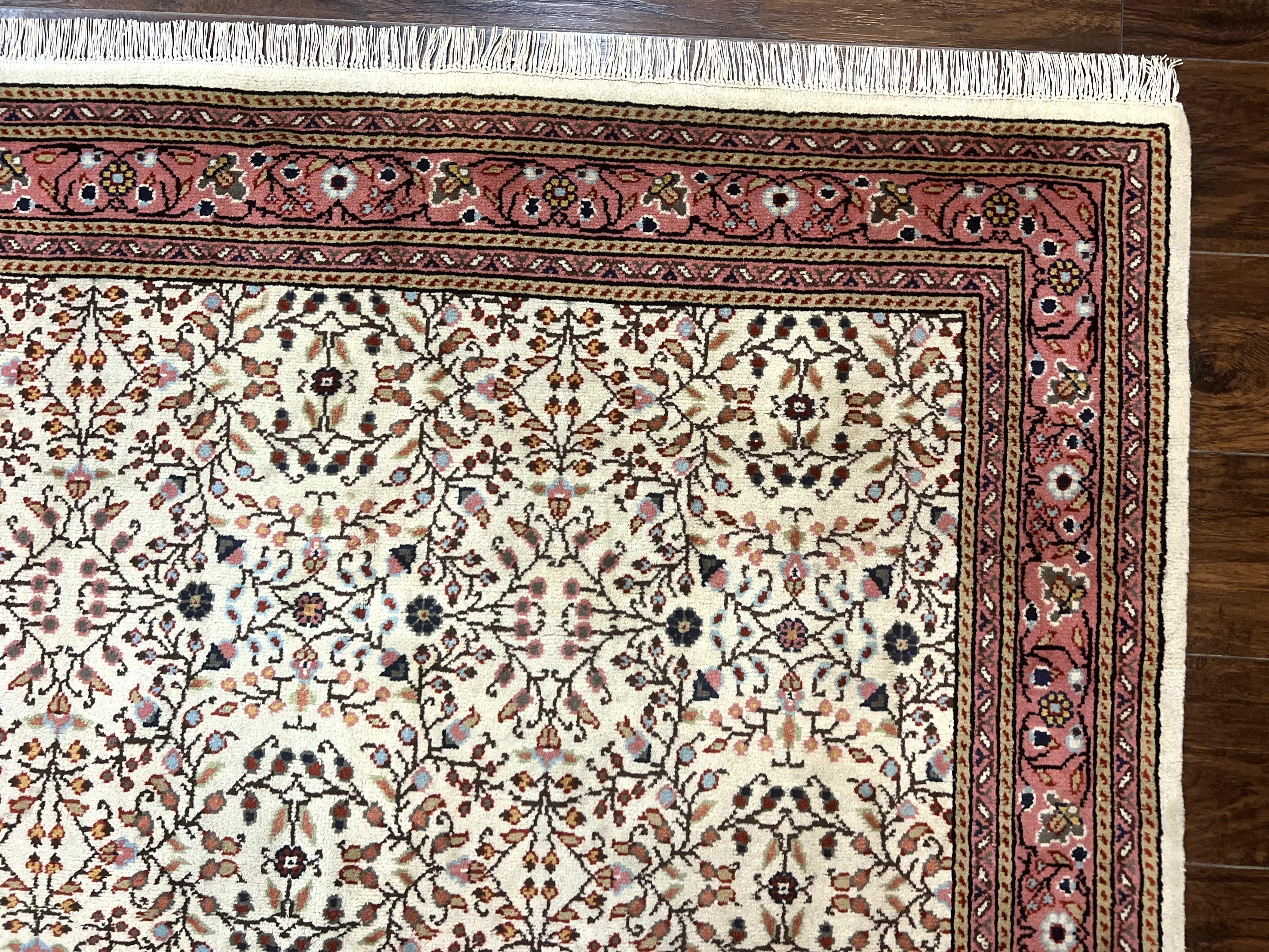 Turkish Rug 6x8, Kayseri Carpet, Handmade Vintage Wool Rug, Cream Multicolor, Allover Pattern - Jewel Rugs