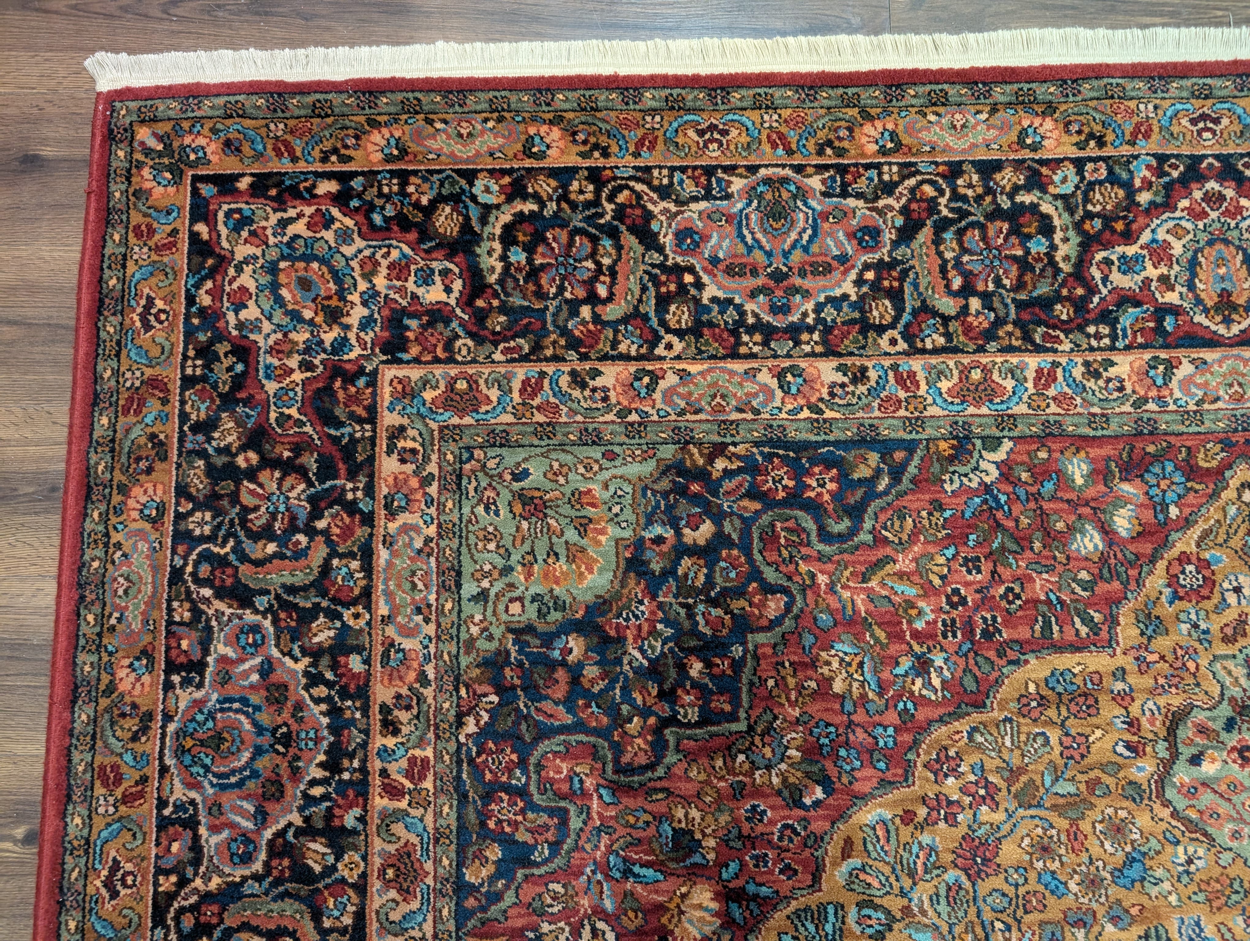 Karastan Rug 8.8 x 12 Medallion Kirman #700/718, Original 700 Series, Discontinued Vintage Wool Carpet - Jewel Rugs