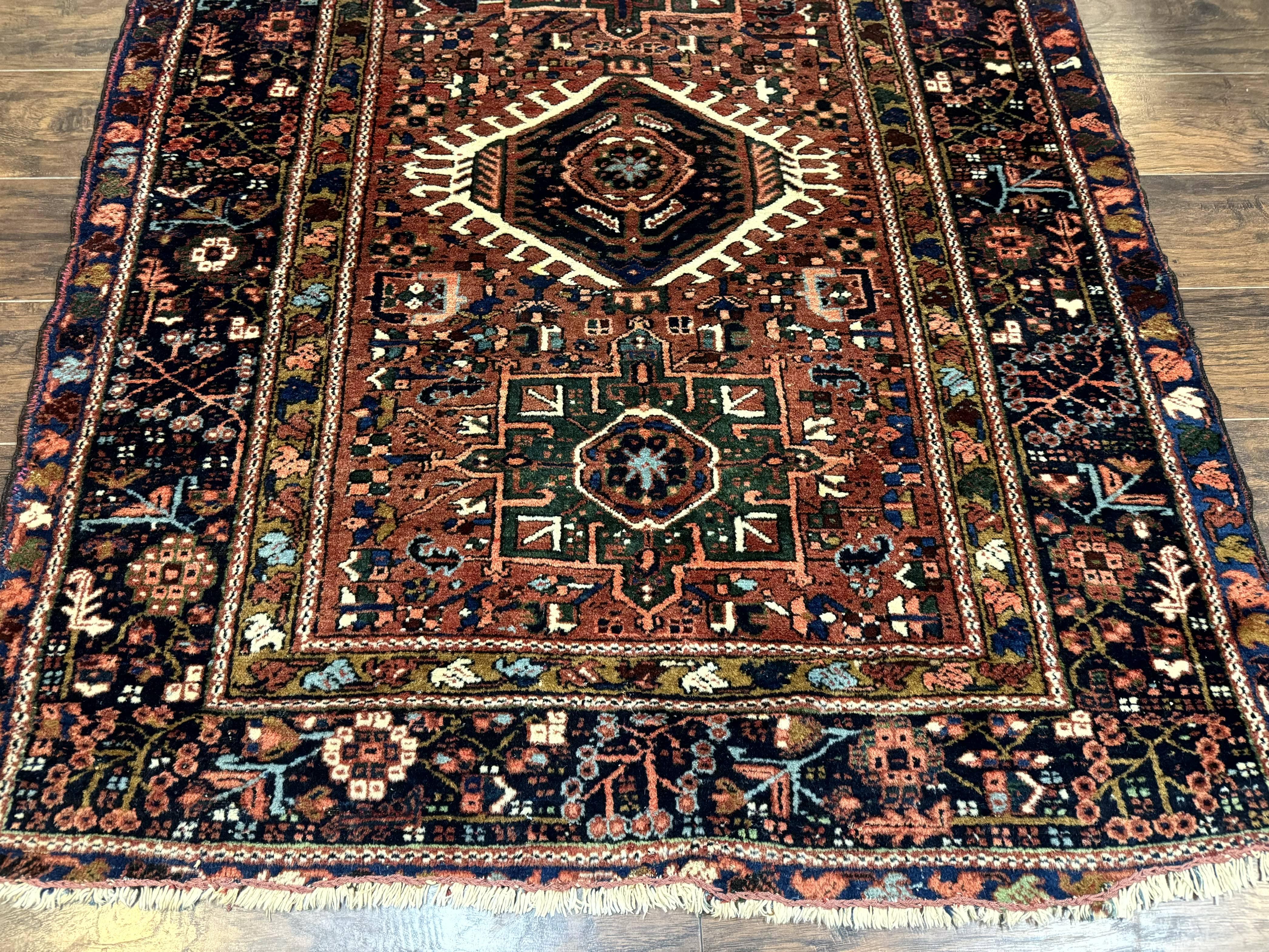 Antique Persian Karajeh Heriz Rug 5x6 - Jewel Rugs