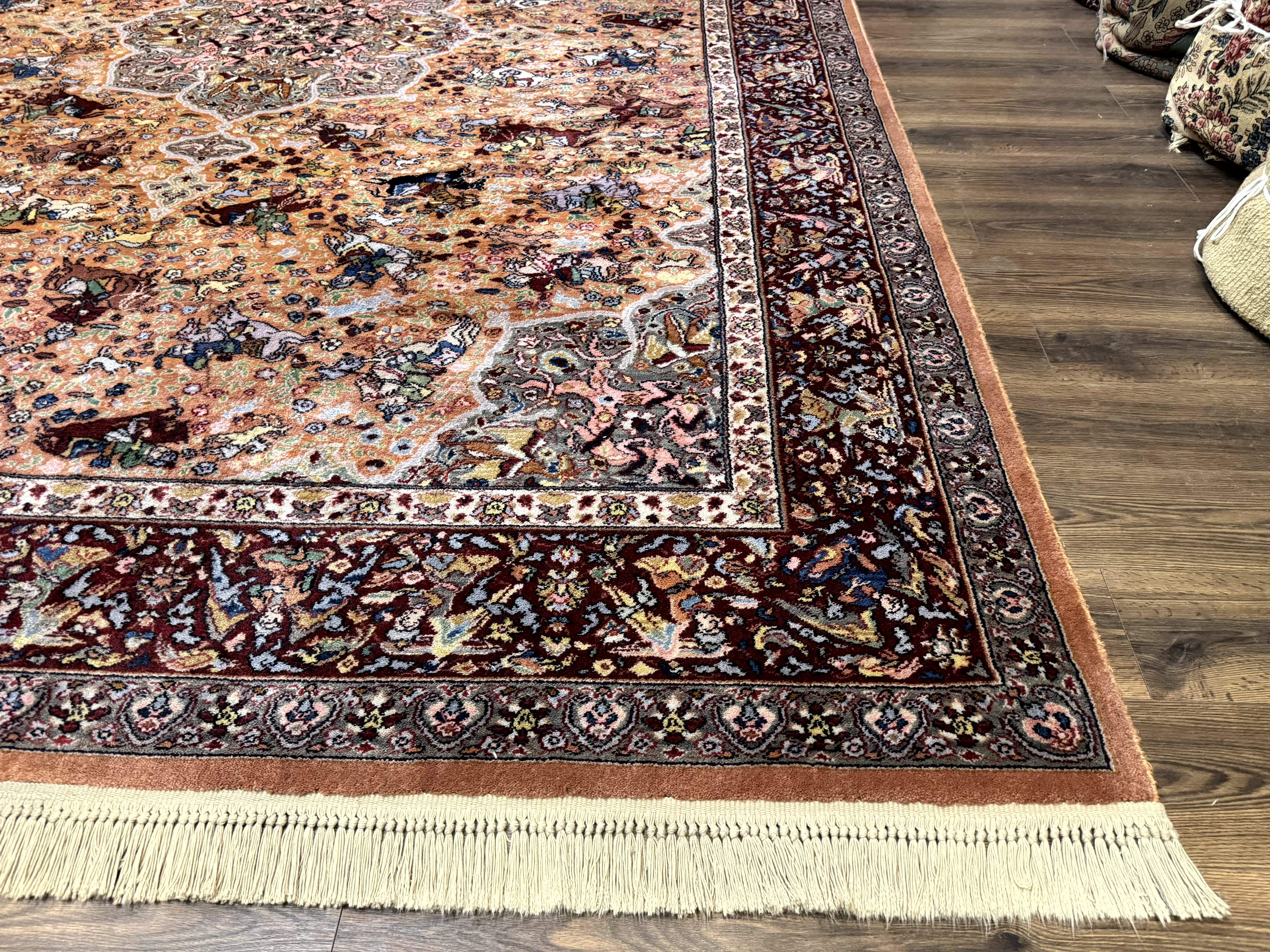 Karastan Rug 10x14 - Persian Hunting Rug #723 - Wool Pile, Vintage - Jewel Rugs