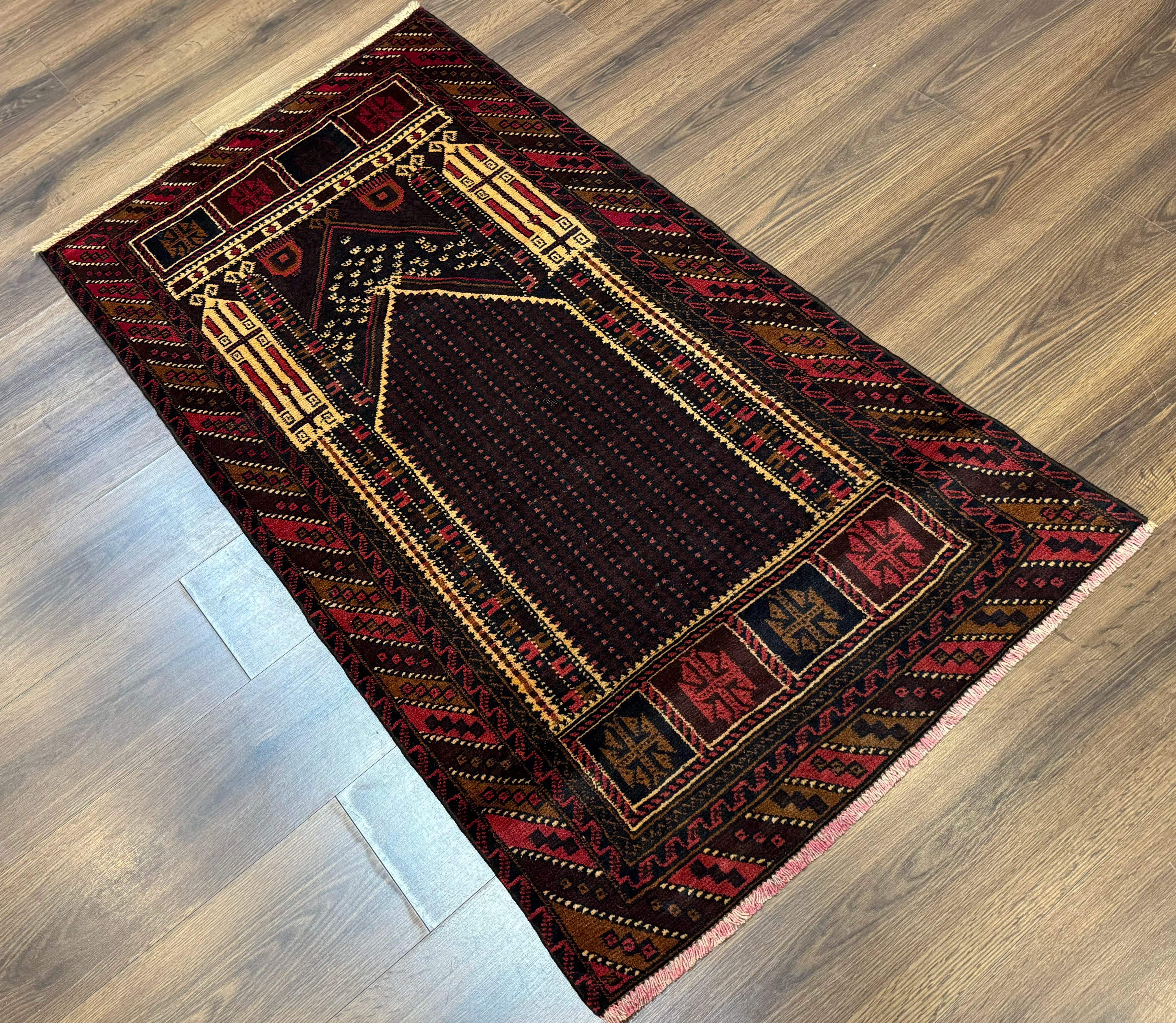 Persian Baluchi Prayer Rug 3x5 - Jewel Rugs