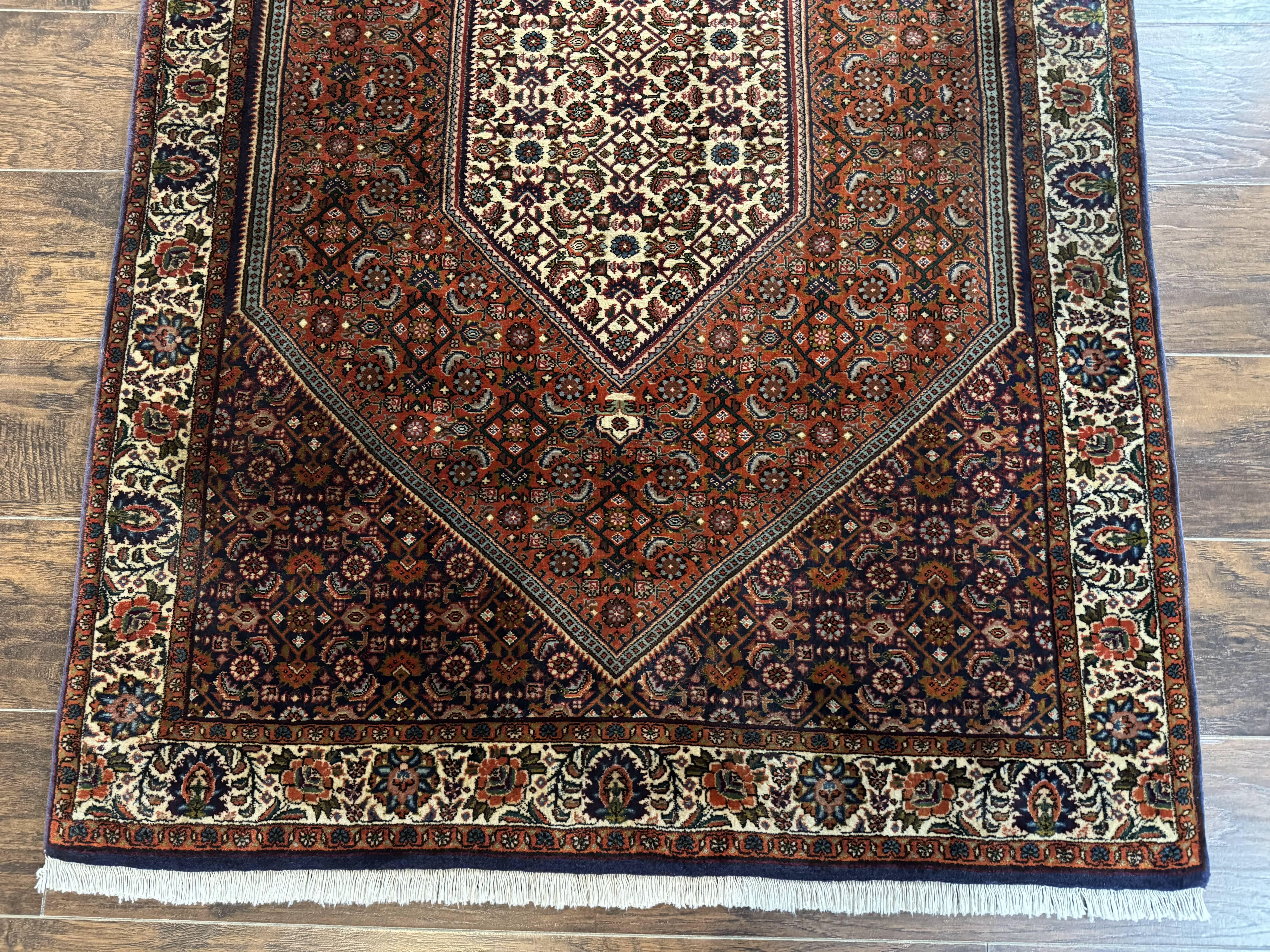 Persian Bidjar Rug 4x5, Fine 290 KPSI, Herati Pattern - Jewel Rugs