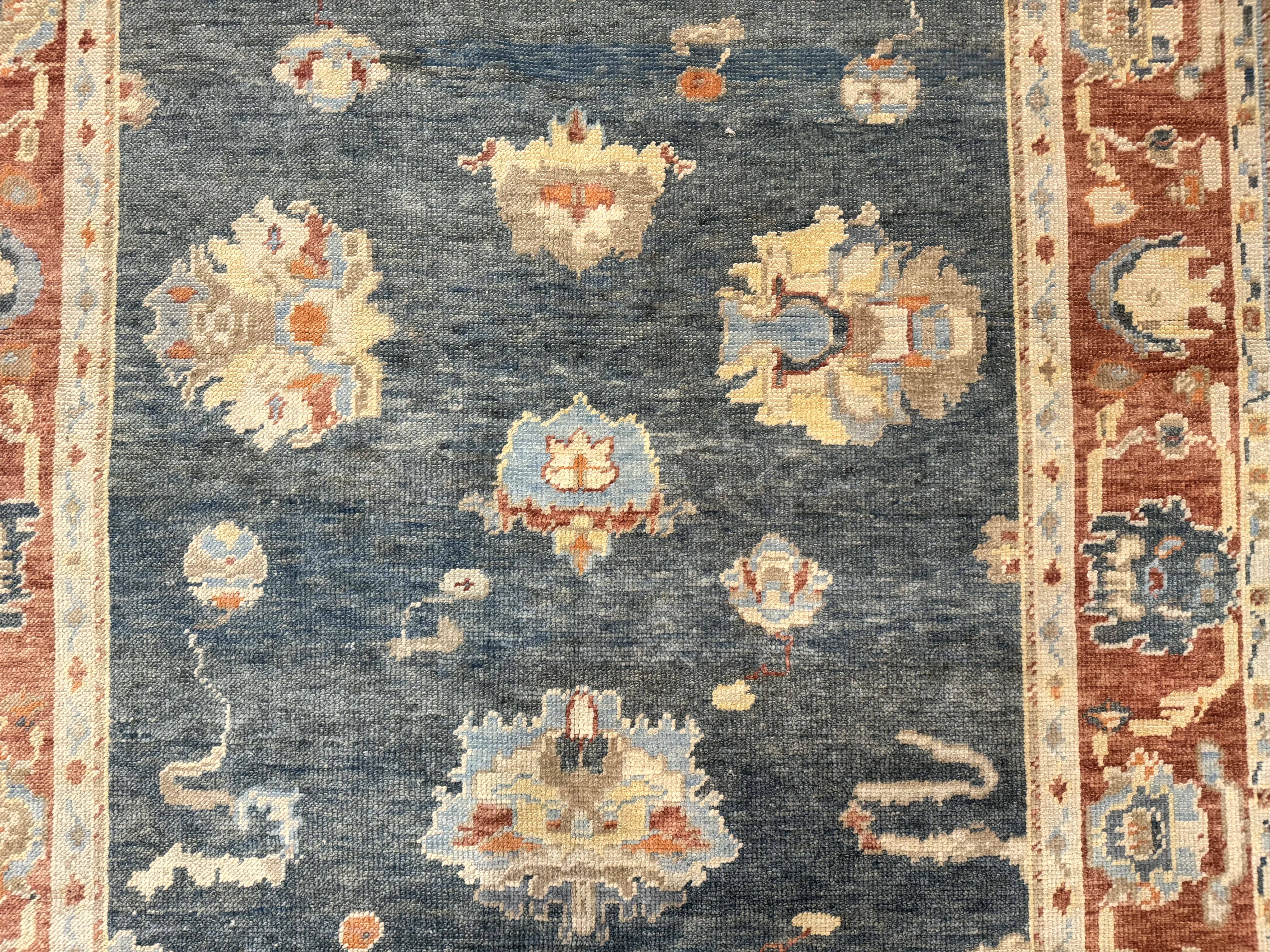 Turkish Oushak Rug 6x9, Sultanabad Carpet, Medium Size Oriental Rug - Jewel Rugs