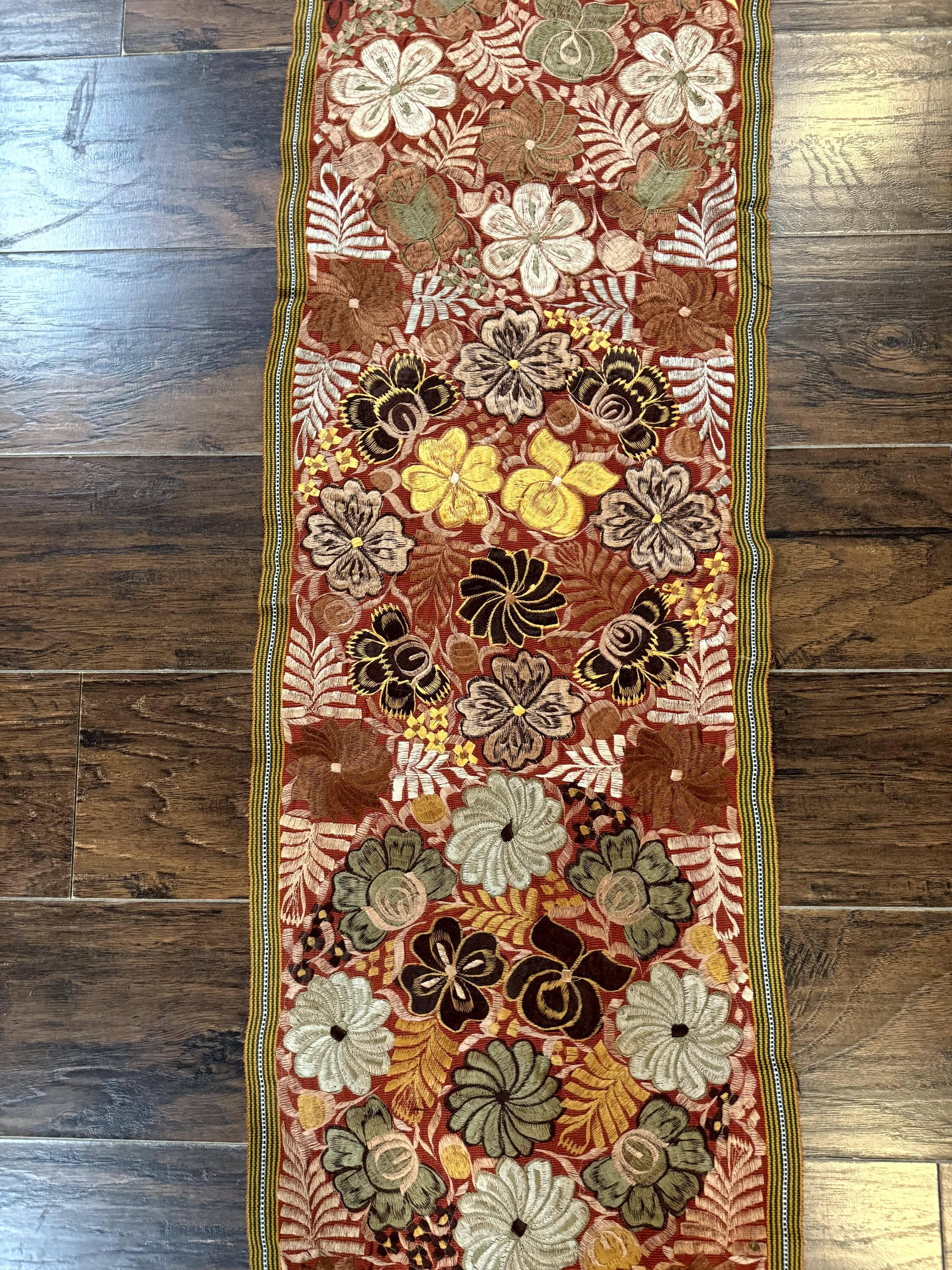 Vintage Table Runner 1.5 x 7.5, Floral - Jewel Rugs