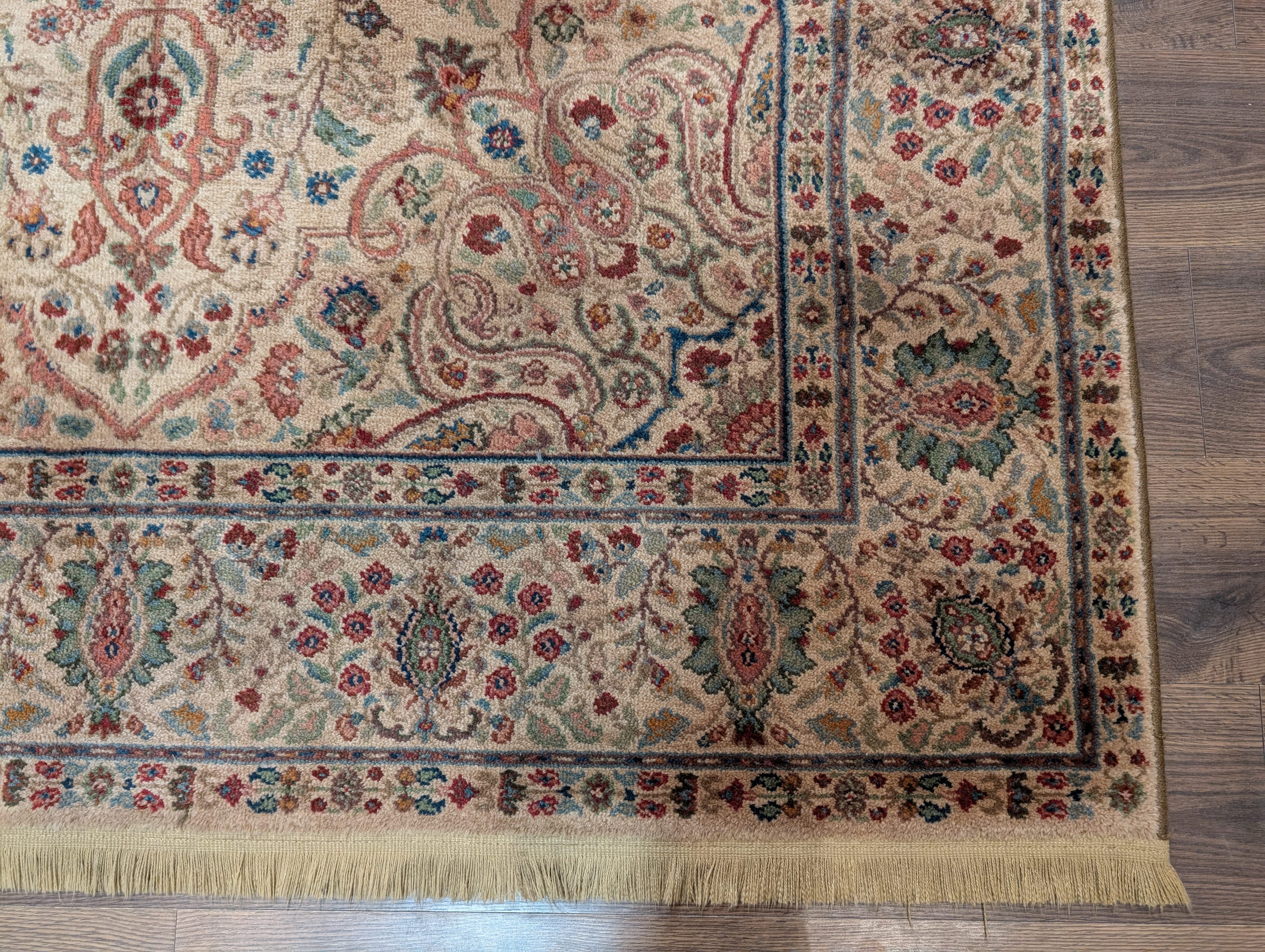 Karastan Rug 5.9 x 9, Tabriz Medallion #900-909, Samovar Teawash, Wool, Vintage - Jewel Rugs