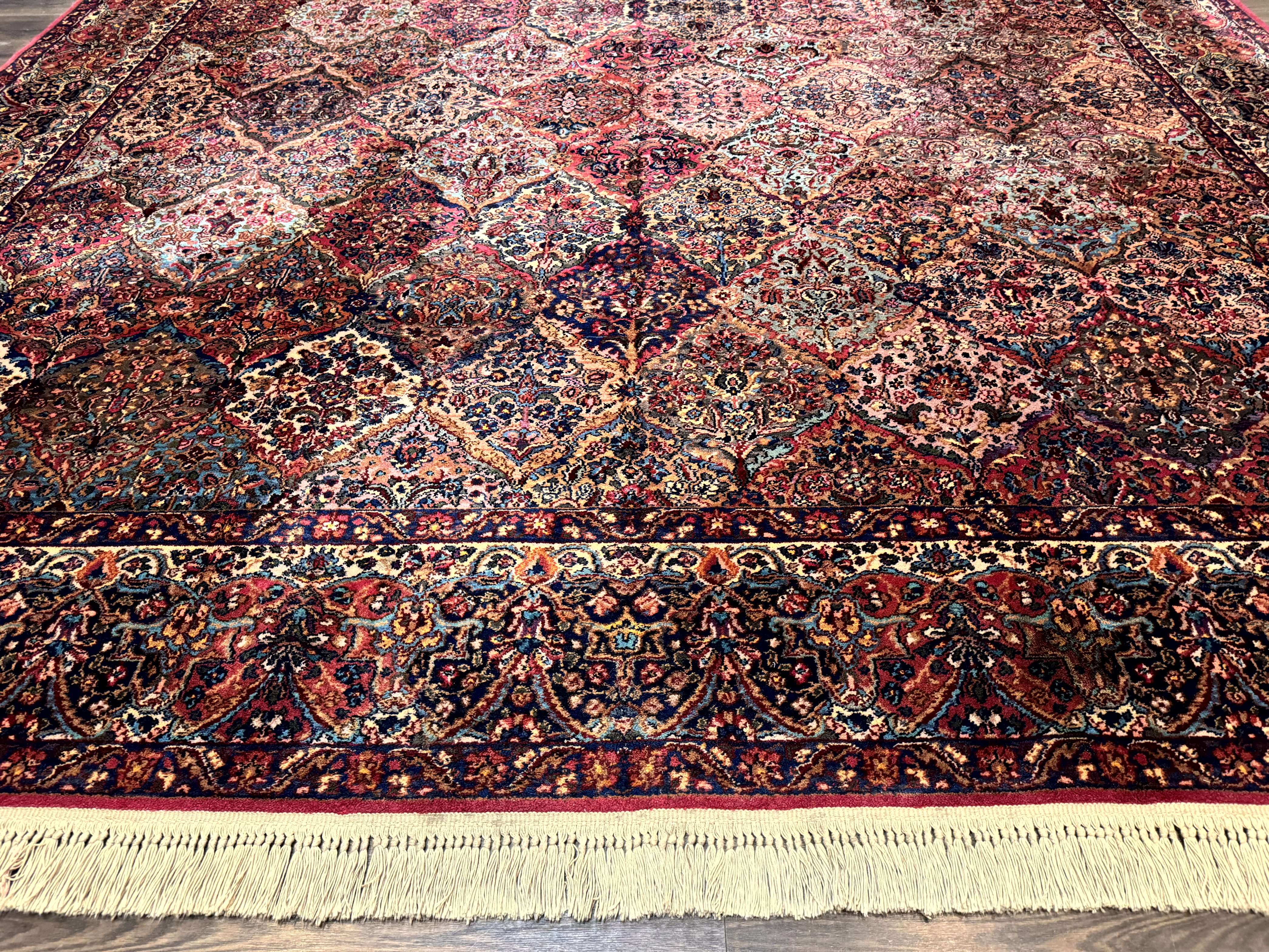 12x16 Karastan Multicolor Panel Kirman Rug #717, Rare Palace Size Wool Original 700 Series - Jewel Rugs