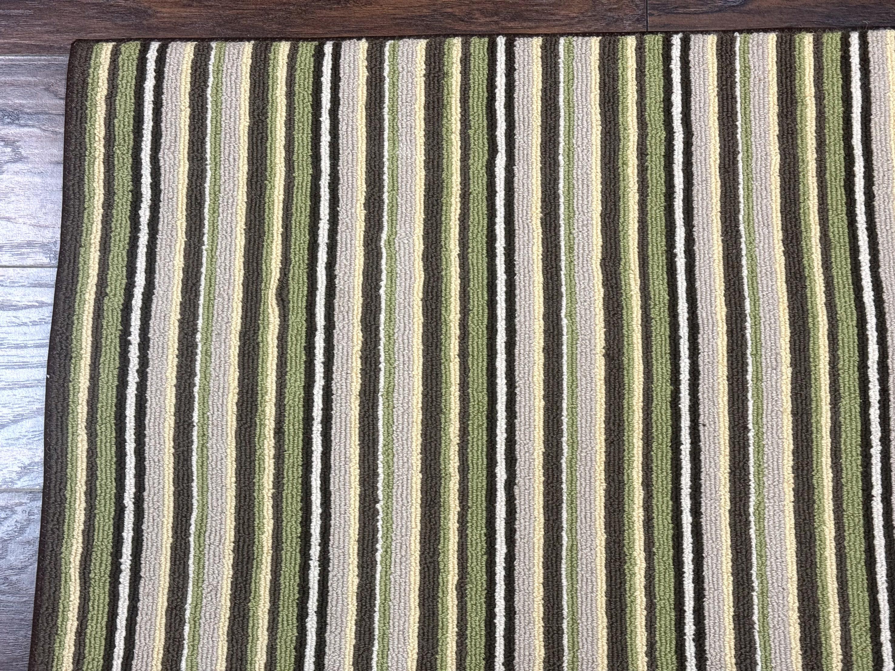 Stark Power Loomed Striped Rug 5x6, Multicolor Vintage Stark Carpet - Jewel Rugs