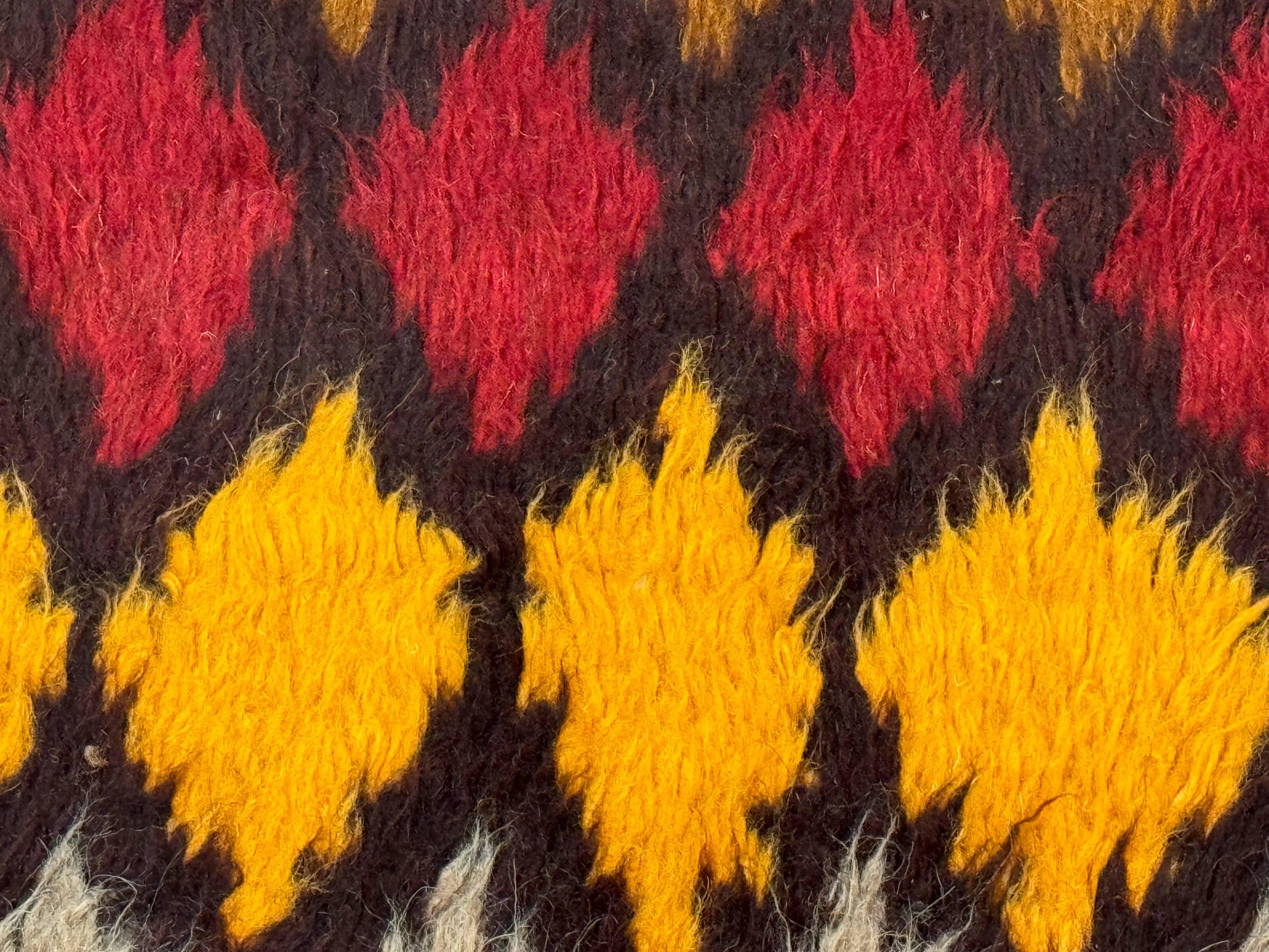 Shaggy Balouch Rug 3x4, Tribal Rug, Afghan Rug, Brown, Multicolor - Jewel Rugs