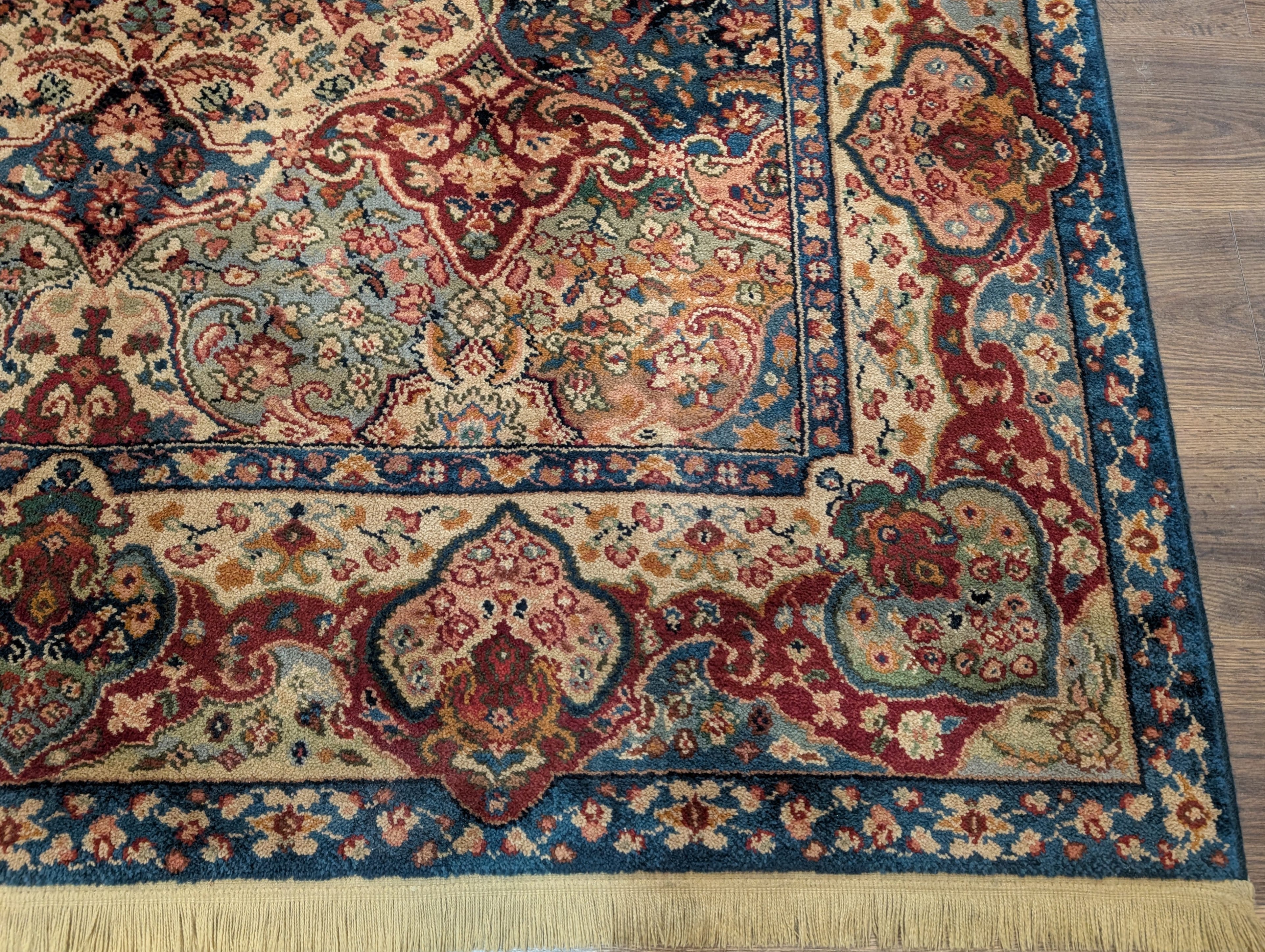 Karastan Rug 5.9 x 9, Samovar Teawash Kirman Panel #900-902, Wool Pile Vintage, Rare - Jewel Rugs