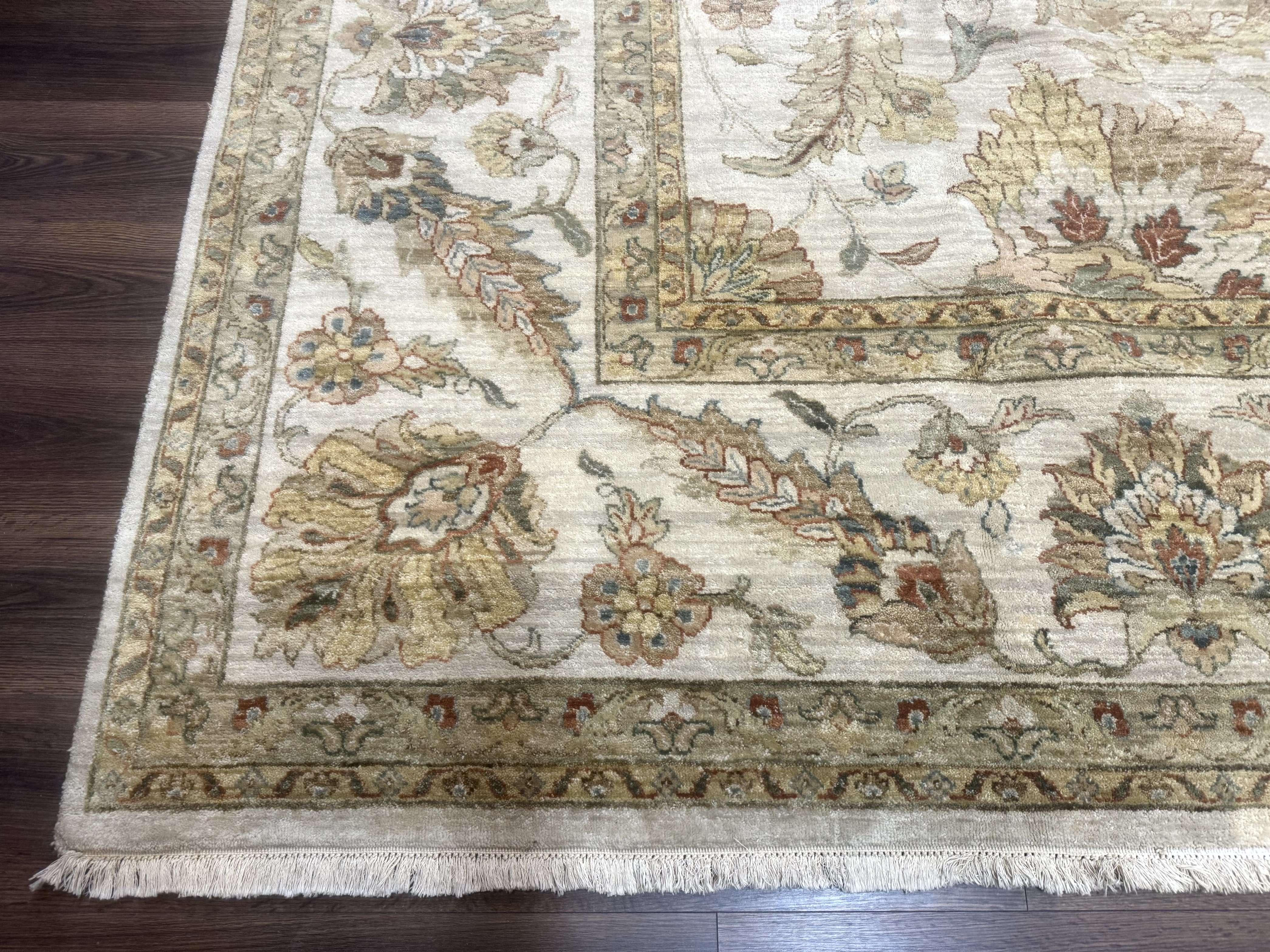 Palace Size Rug 12x15, Neutral Light Colors, Oat, Peshawar Chobi Oushak Rug, Handmade Wool Rug - Jewel Rugs