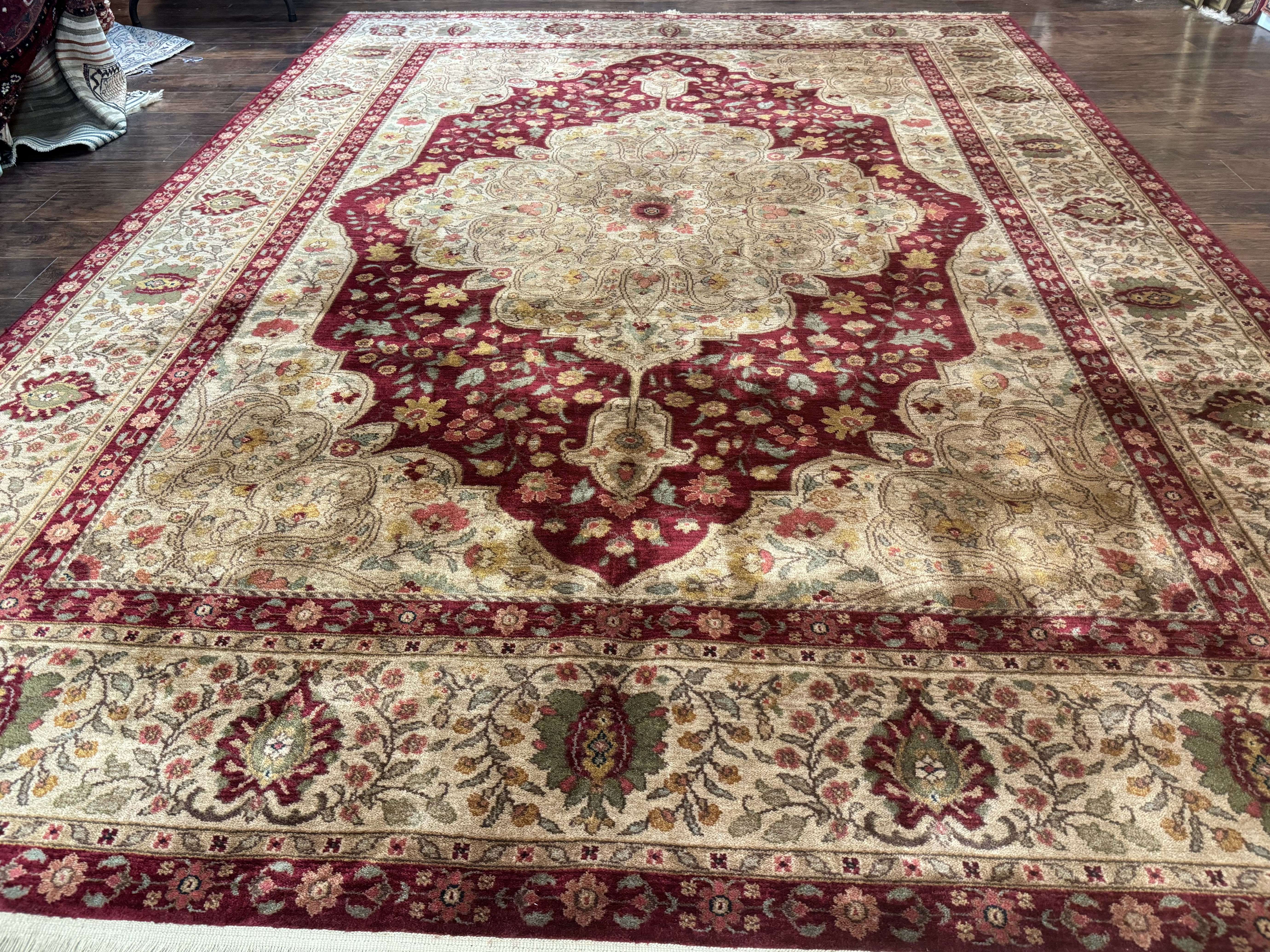 Karastan Rug 8.8 x 12, Antique Legends Royal Tabriz, Wool Pile, Vintage, Rare - Jewel Rugs