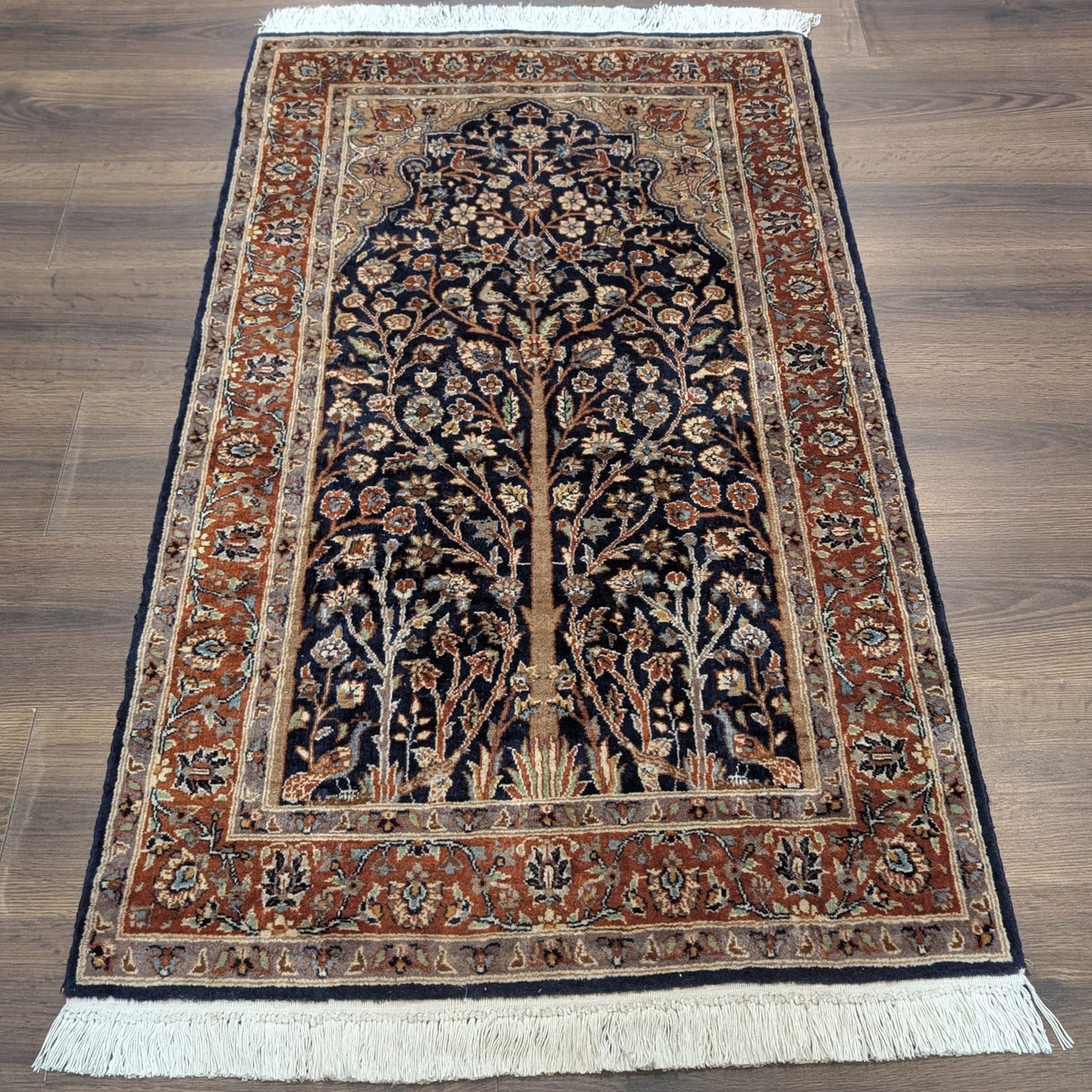 Pak Persian Tree of Life Rug 2.7 x 4, Animal Pictorials, Birds Peacock ...