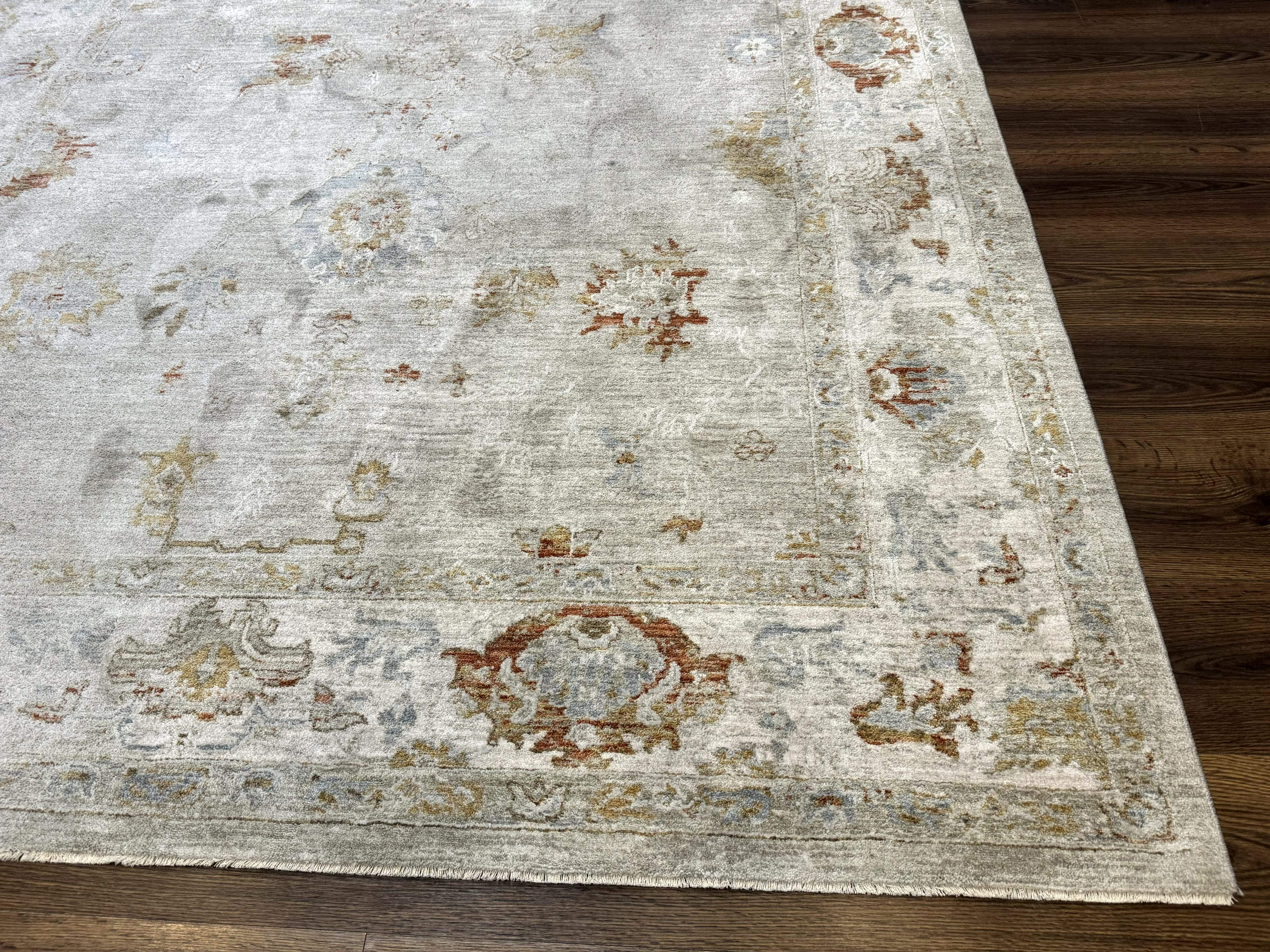 Modern Turkish Oushak Rug 7x9, Netural Colors - Jewel Rugs