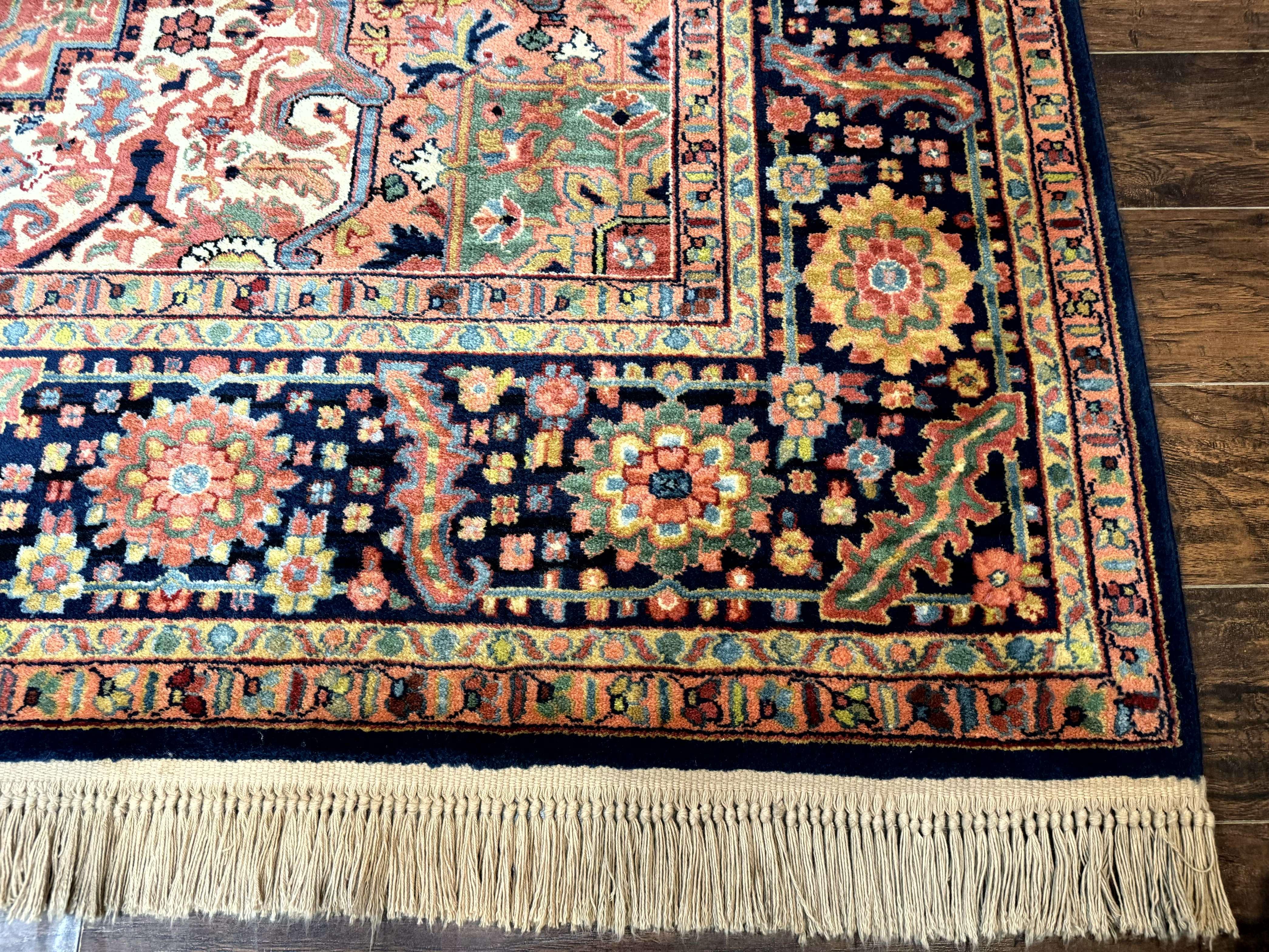 8.8 x 12 Karastan Heriz Rug #726, Vintage Wool Discontinued Carpet, Original 700 Series - Jewel Rugs