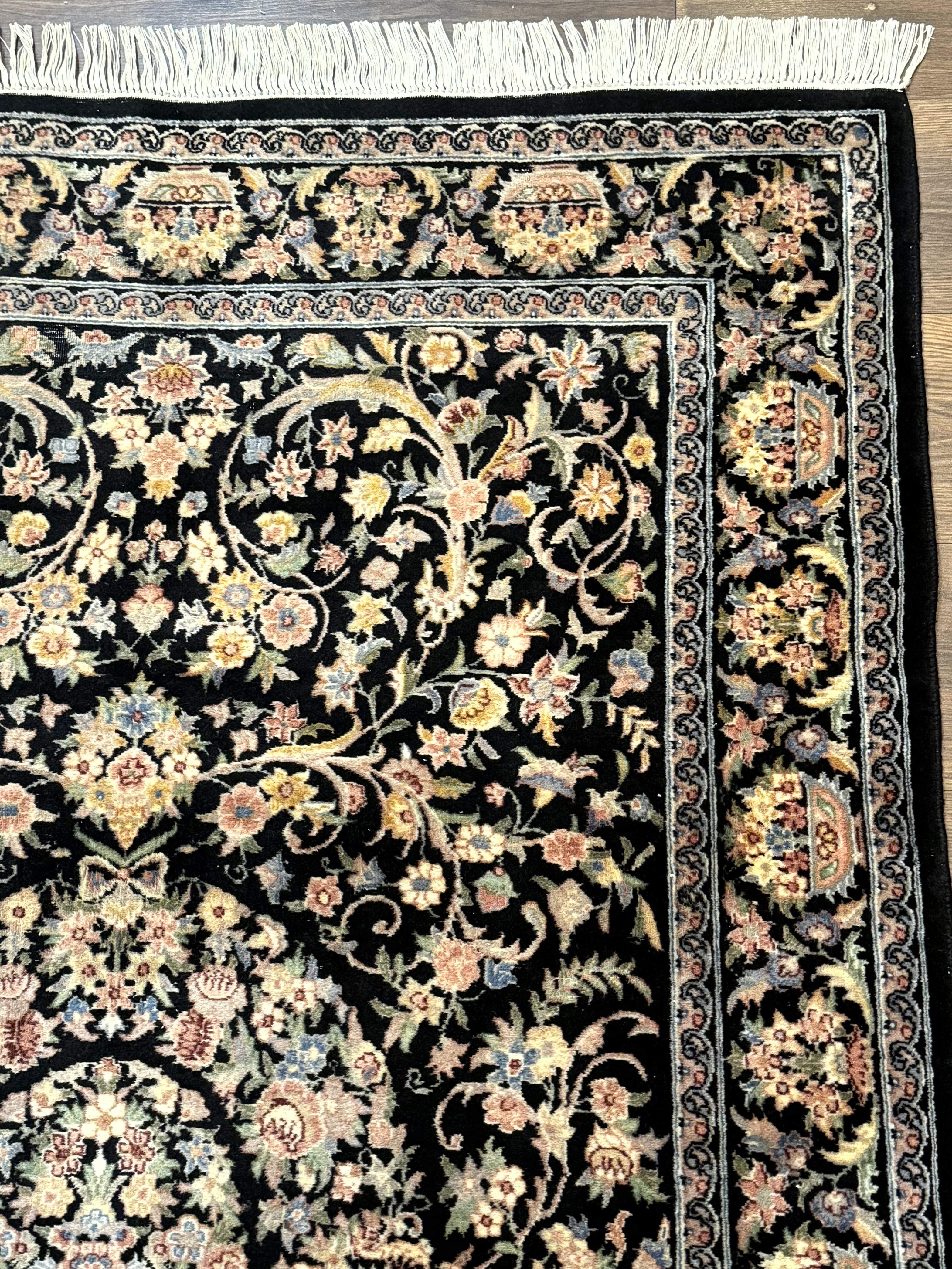 Sino Persian Rug 4x6, Very Fine 260 KPSI, Floral Medallion, Hand Knotted Wool Carpet - Jewel Rugs