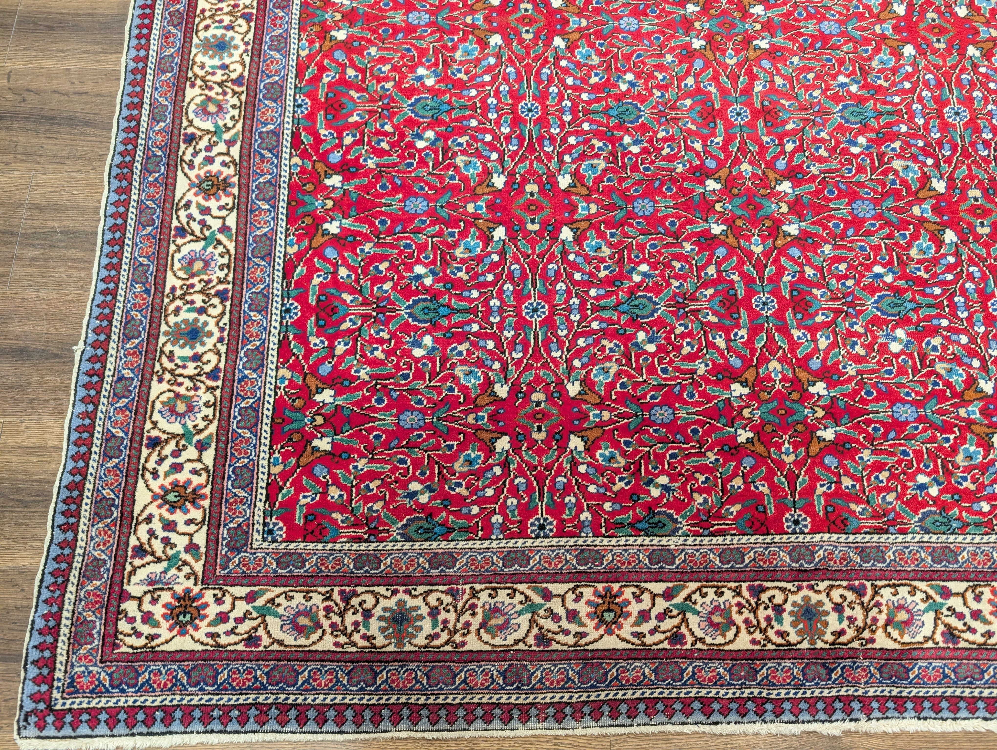 Turkish Sivas Rug 7x10 – Red Hand Knotted Wool Carpet - Jewel Rugs