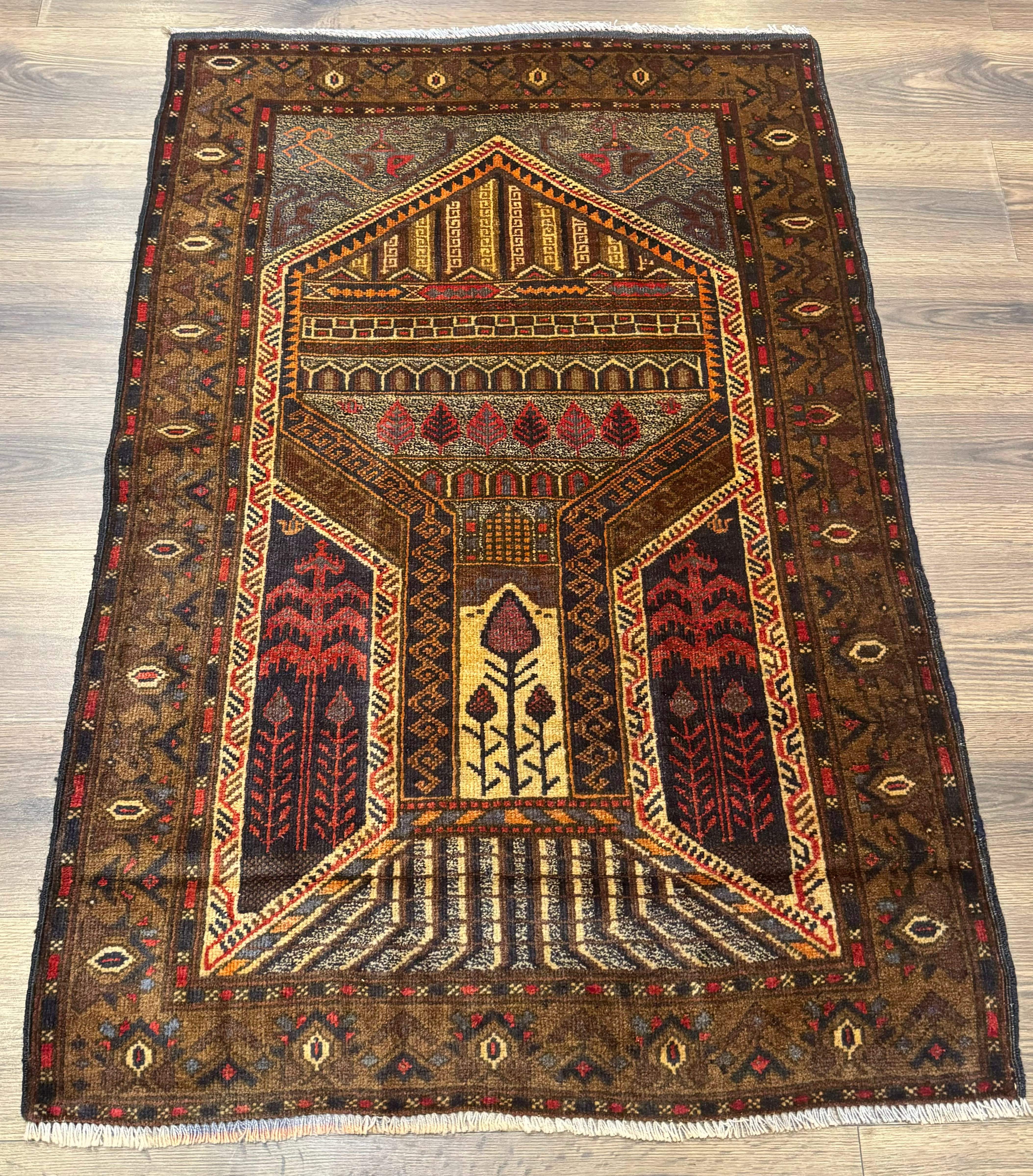 Persian Baluch Prayer Rug 3x4 – Hand-Knotted Wool Carpet - Jewel Rugs