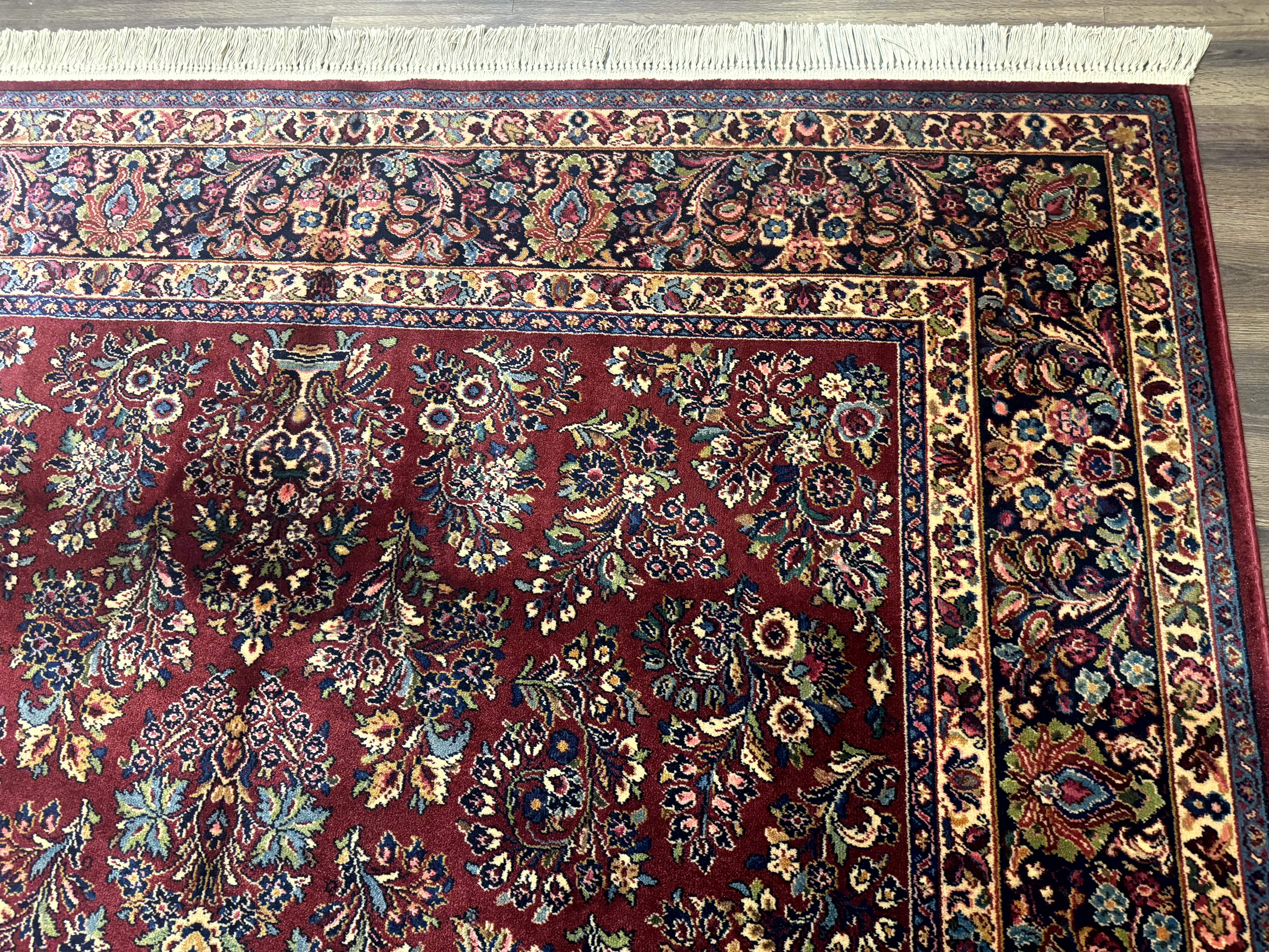 Karastan Red Sarouk Rug #785, Wool Karastan Carpet 8.8 x 12 - Jewel Rugs