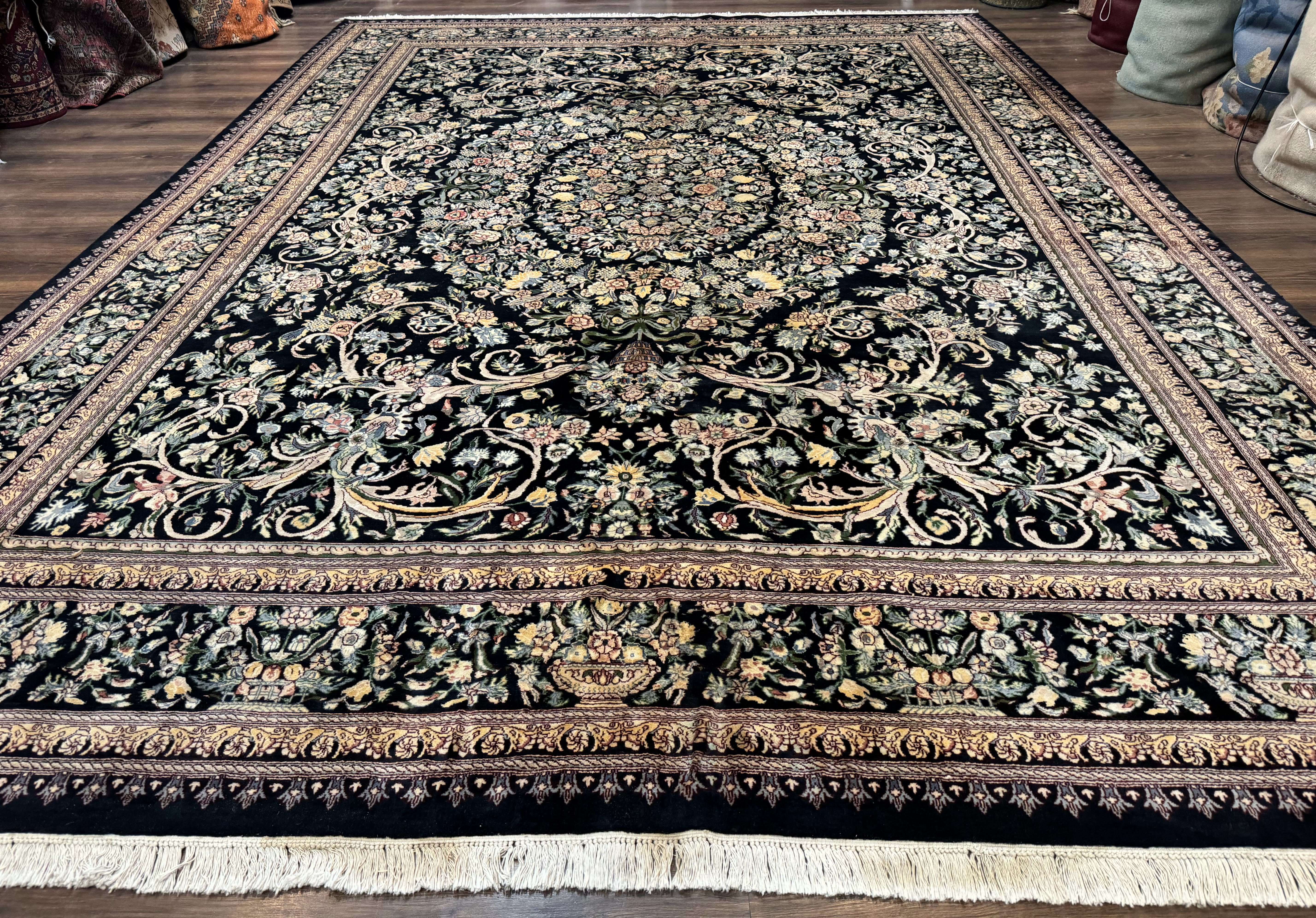 Pak Persian Rug 10x14, Elegant Floral Carpet, Fine 225 KPSI - Jewel Rugs