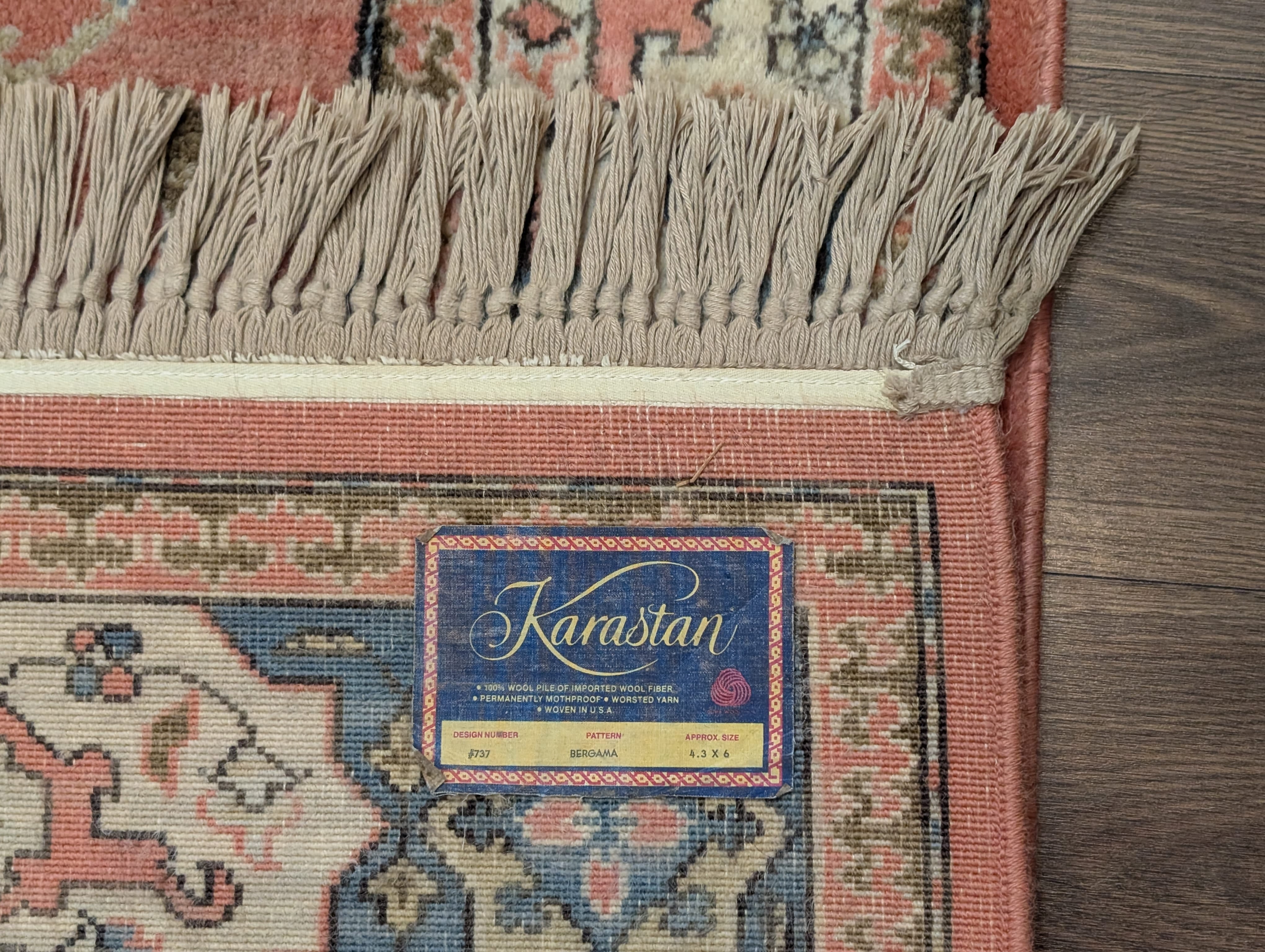 Karastan Rug 4x6, Bergmama #737, Wool, Vintage - Jewel Rugs