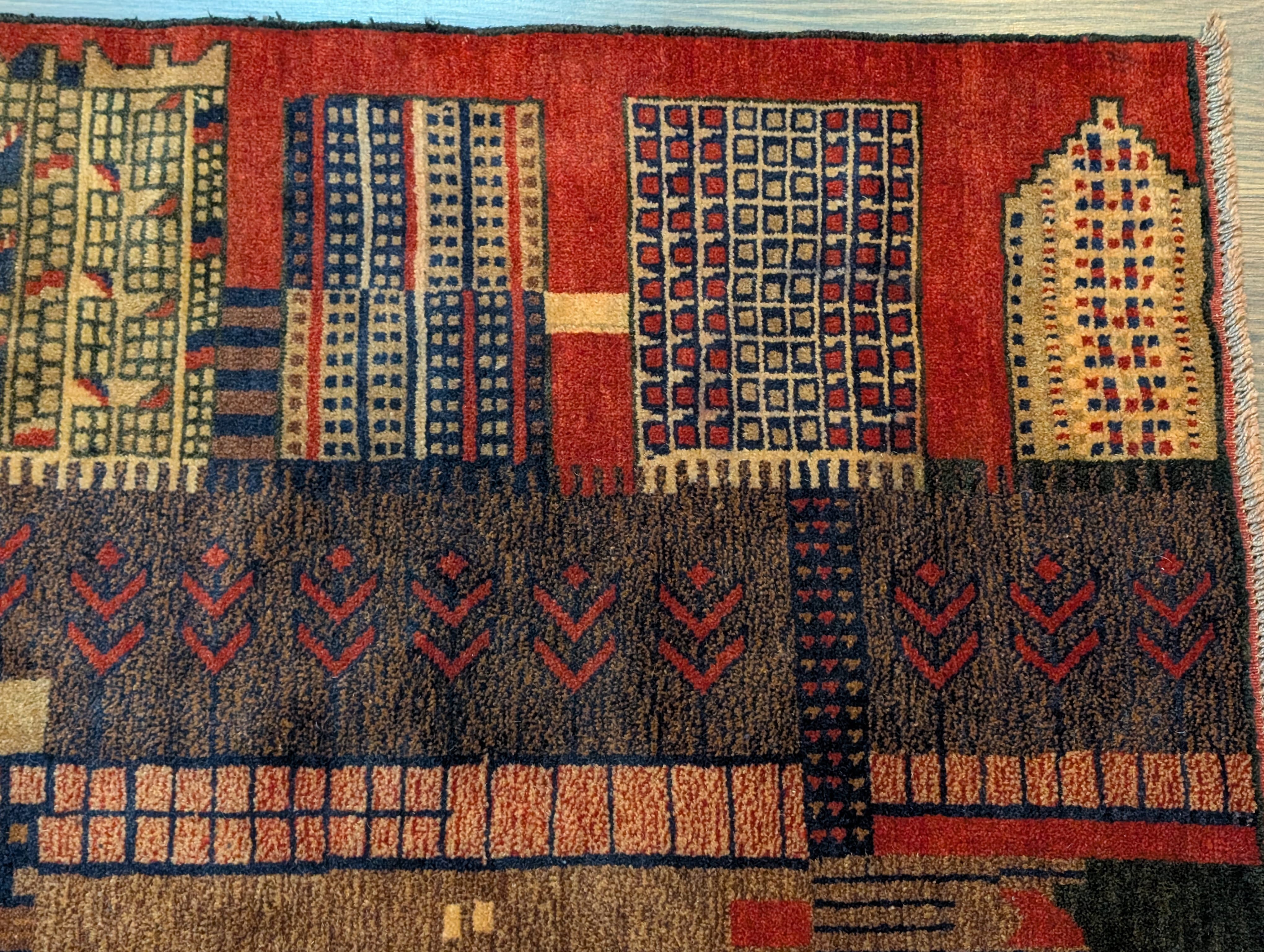 Afghan Rug 3x5, Pictorial Scene, Balouchi Carpet, Handmade, Wool, New - Jewel Rugs