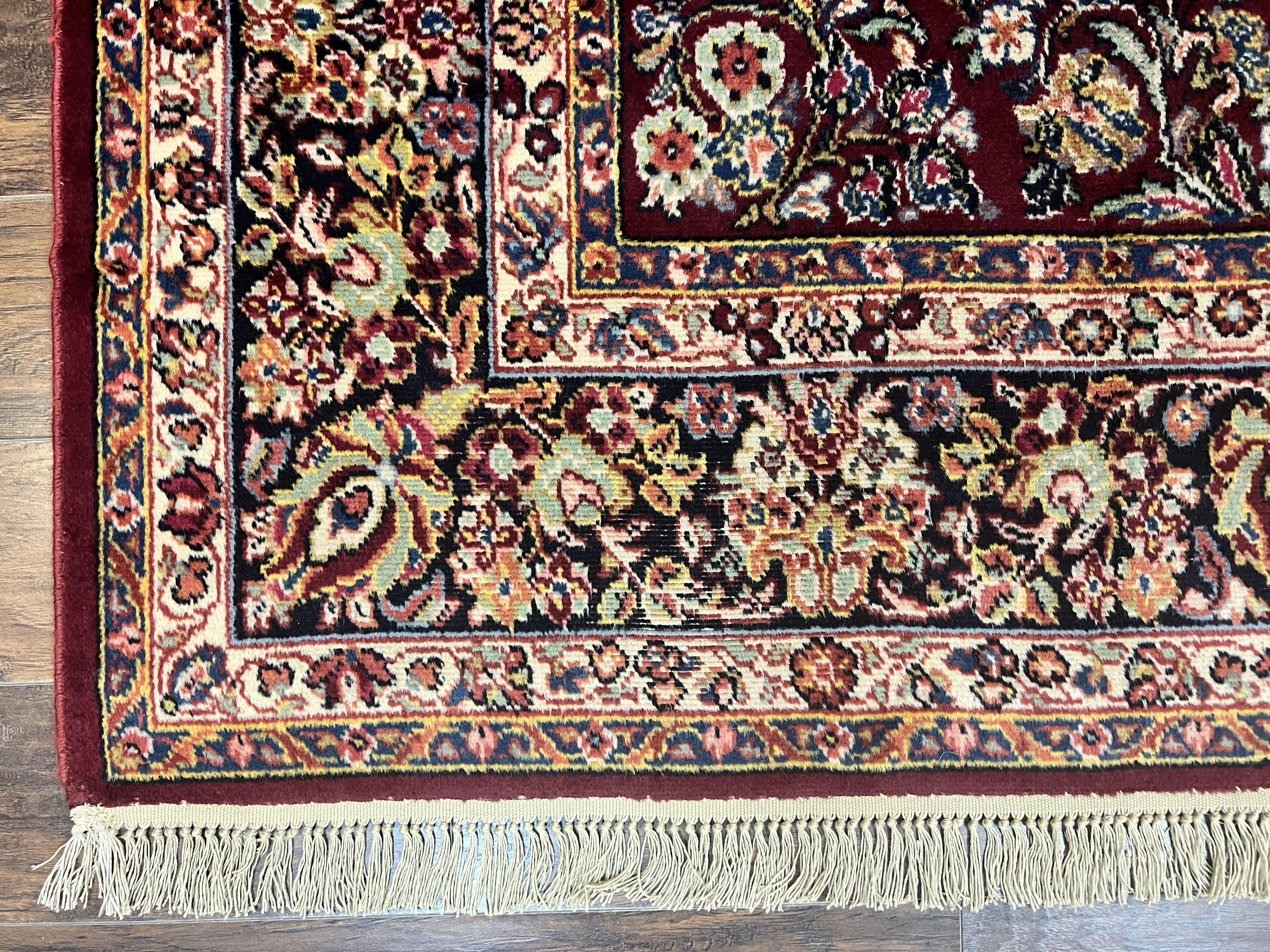 Karastan Rug 9x12 Red Sarouk #785, Wool Karastan Carpet, Discontinued Vintage, Original 700 Series, Karastan Area Rug - Jewel Rugs