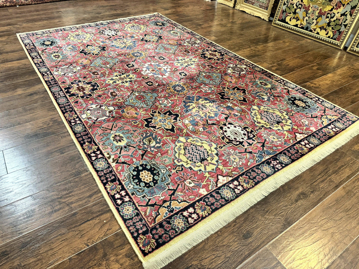 Karastan Rug 5.9 x 9 Williamsburg Kirman Vase #557, Vintage Discontinu ...