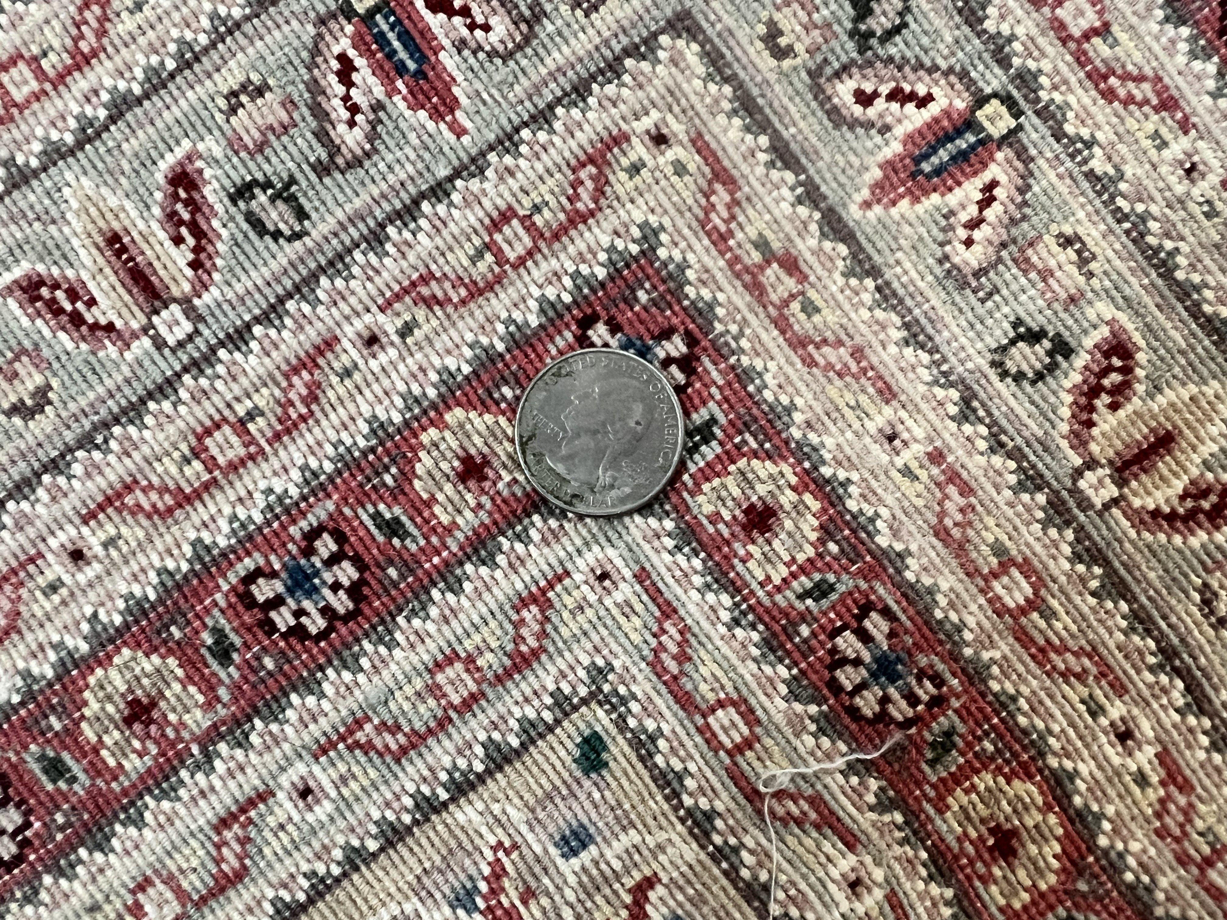 Pak Persian Rug 12x15, Wool & Silk Hand Knotted Vintage Carpet, Mahi Herati Pattern, Beige, Traditional Oversized Extra Large Oriental Rug - Jewel Rugs