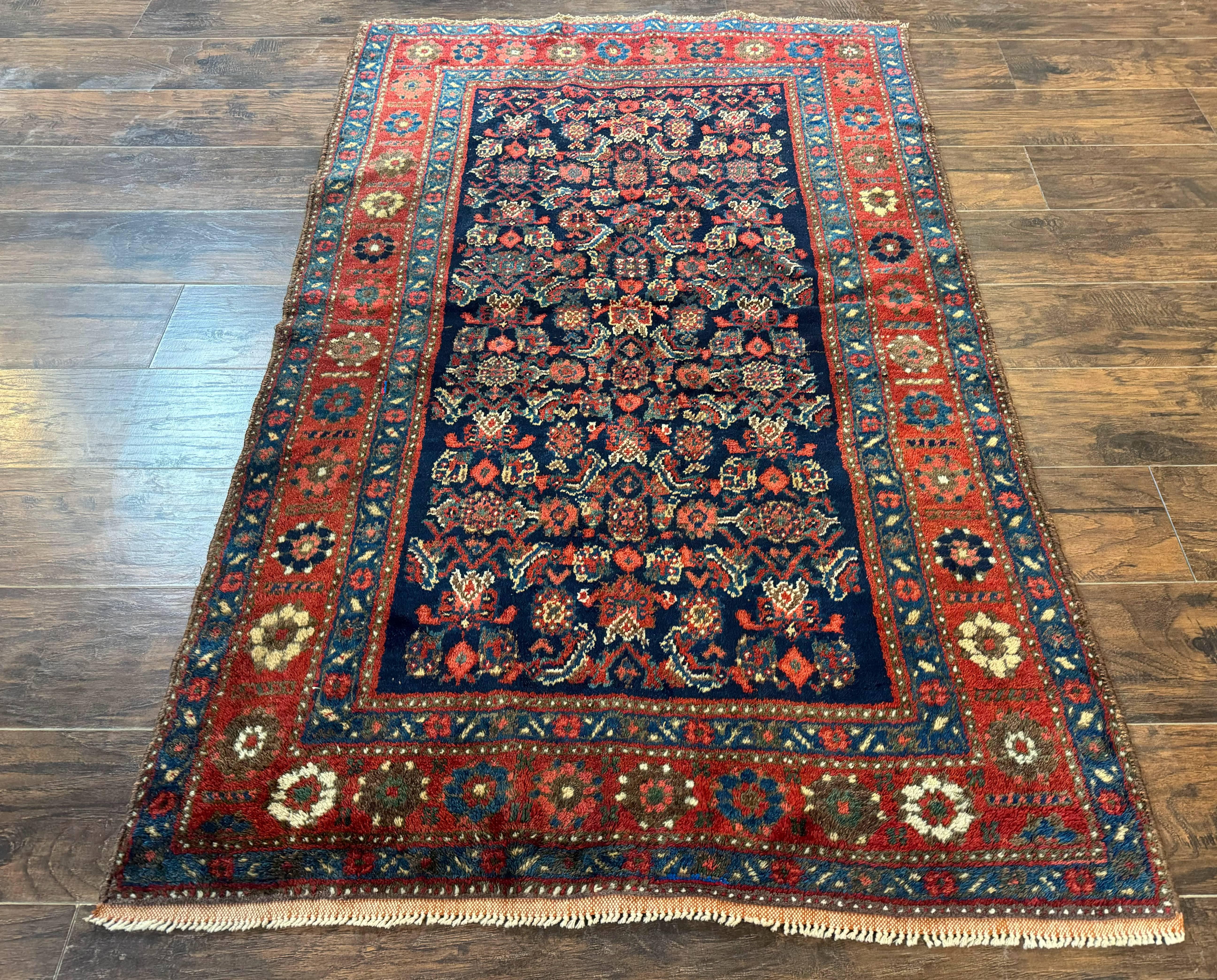 Antique Persian Tribal Rug 4x6, Kurdish Rug - Jewel Rugs