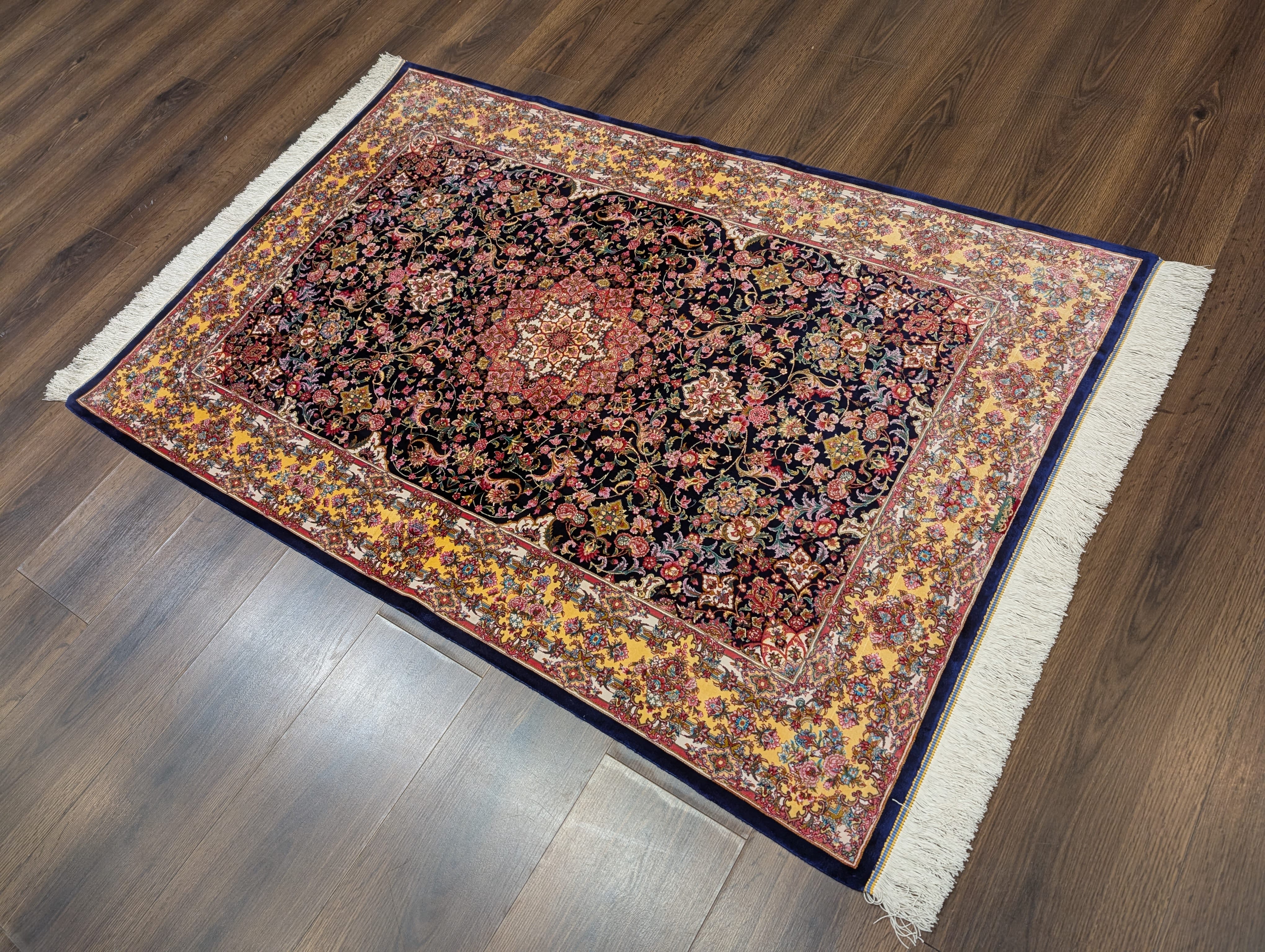 Persian Silk Rug 3x5, Fine, Bamboo Silk, New - Jewel Rugs