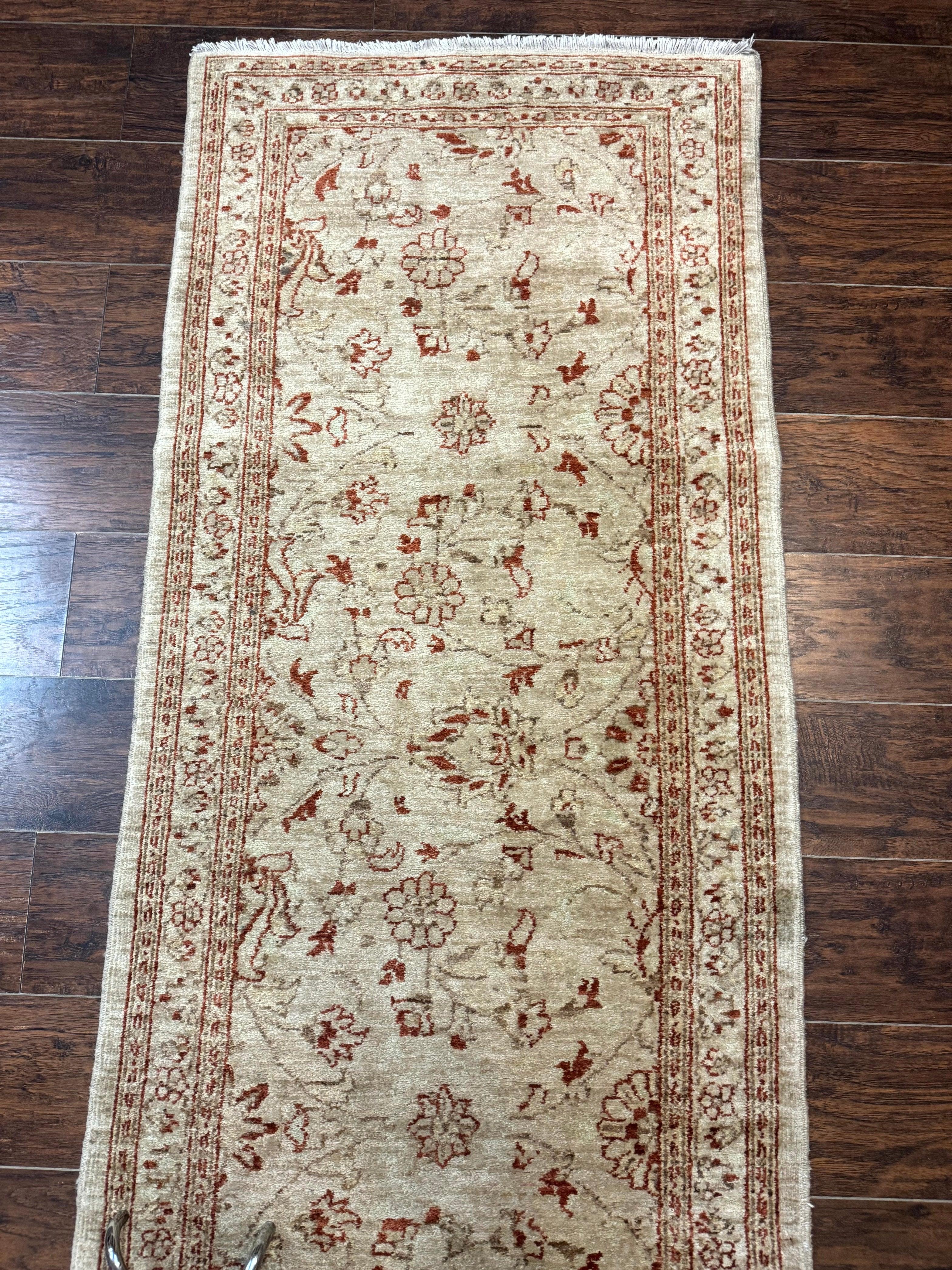 Peshawar Runner Rug 3 x 9.7, Pakistani Oriental Runner Rug, Vintage Rug for Modern Home, Runner for Hallway or Kitchen, Oushak Runner - Jewel Rugs