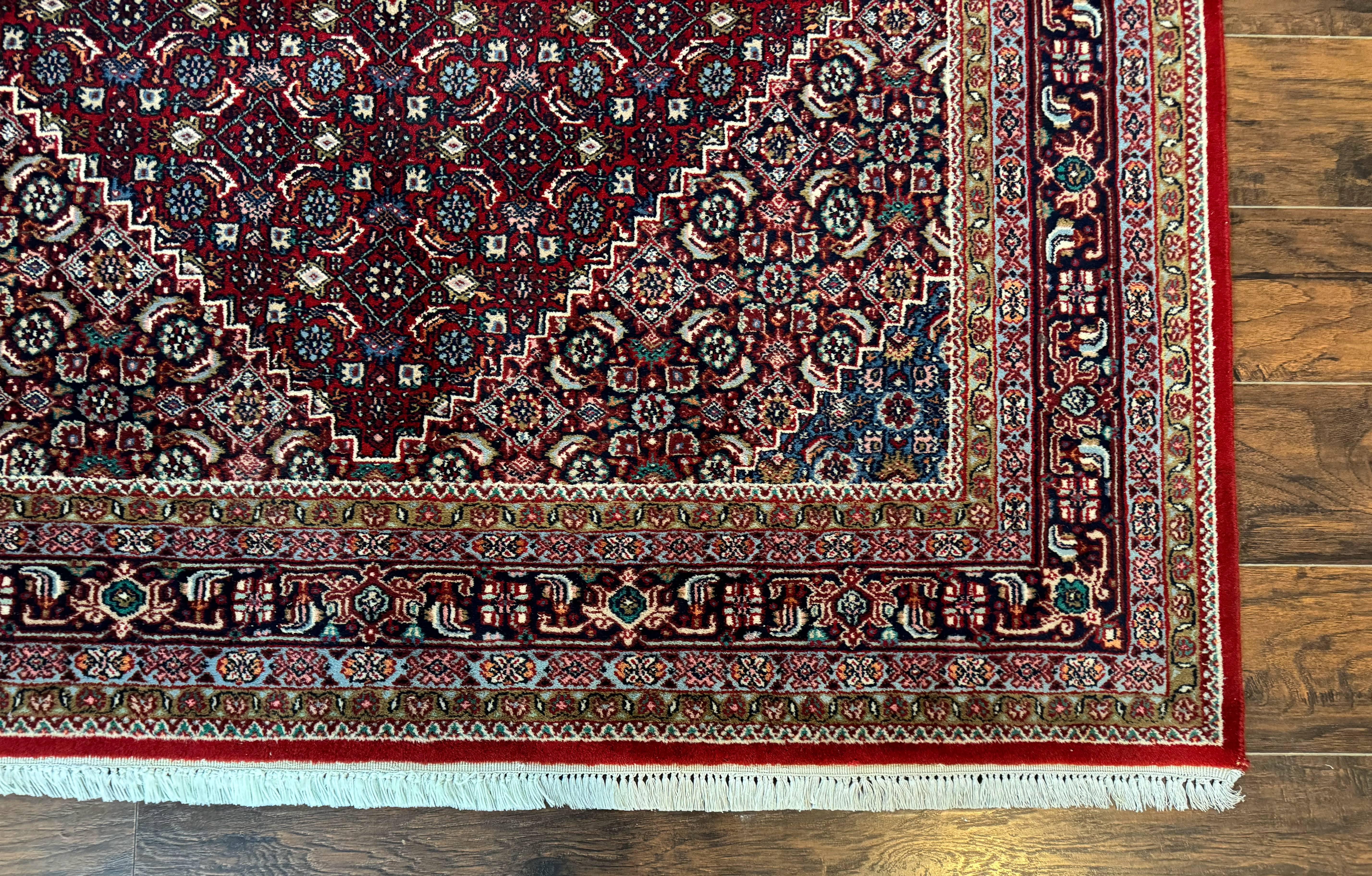 Indo Persian Bidjar Rug 6x9, Vintage Wool Handmade Carpet - Jewel Rugs