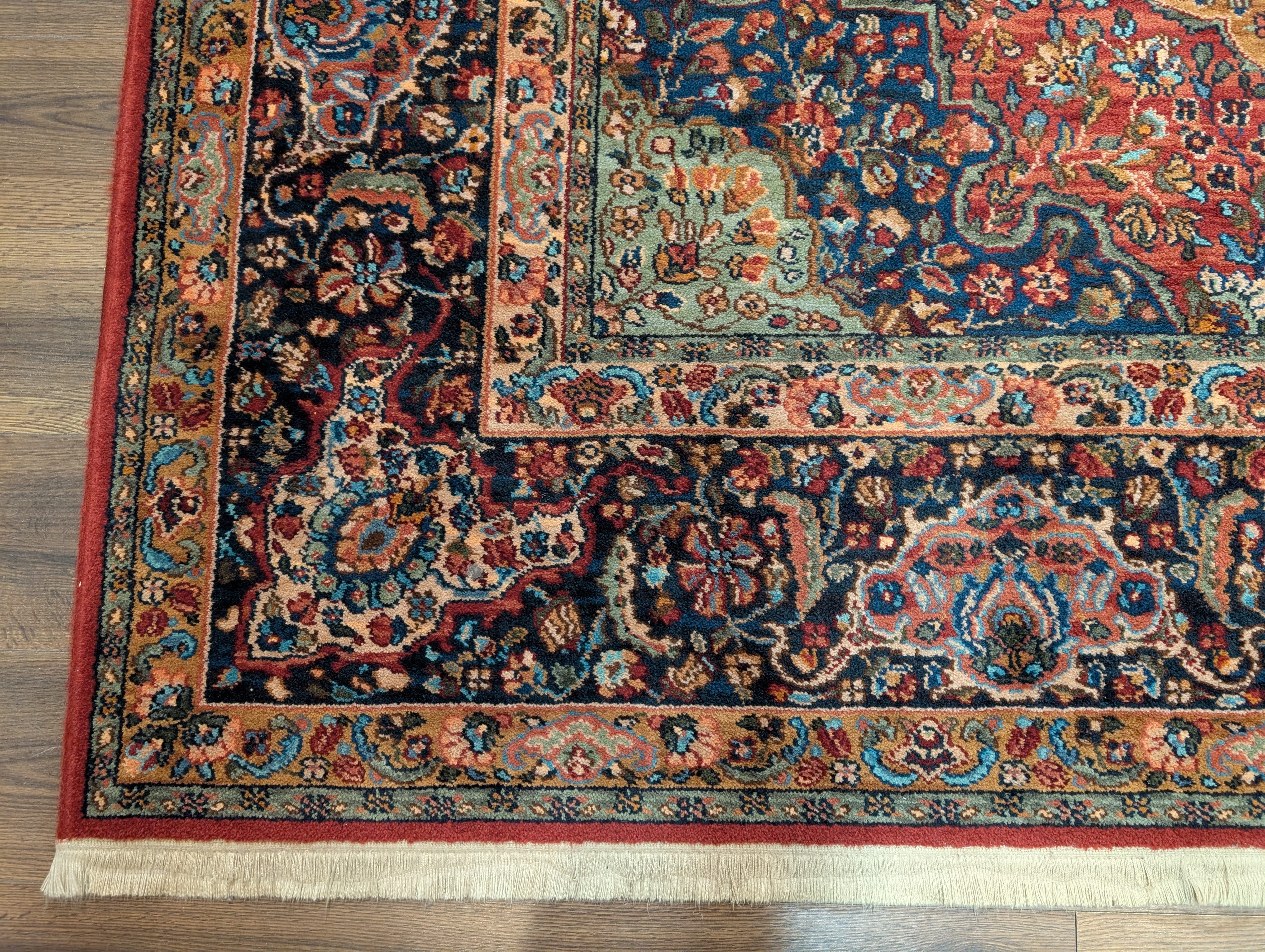 Karastan Rug 8.8 x 12 Medallion Kirman #700/718, Original 700 Series, Discontinued Vintage Wool Carpet - Jewel Rugs