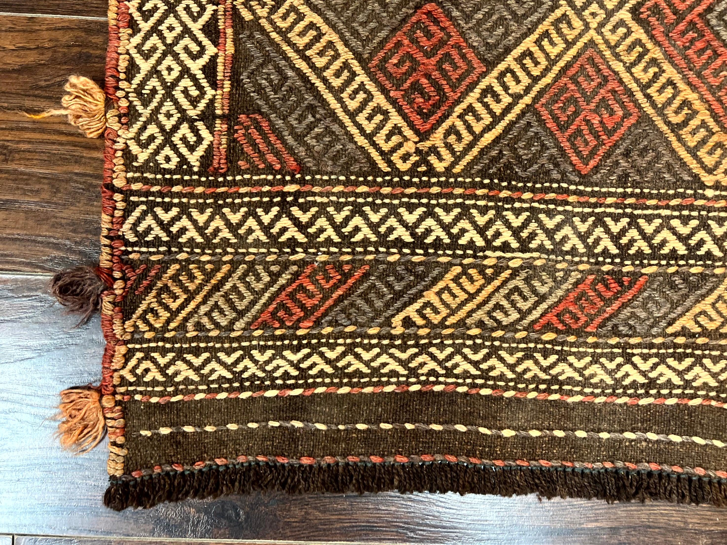 Tribal Runner Rug 2x8, Pakistani Turkoman Runner, Wool Handmade Vintage Rug - Jewel Rugs