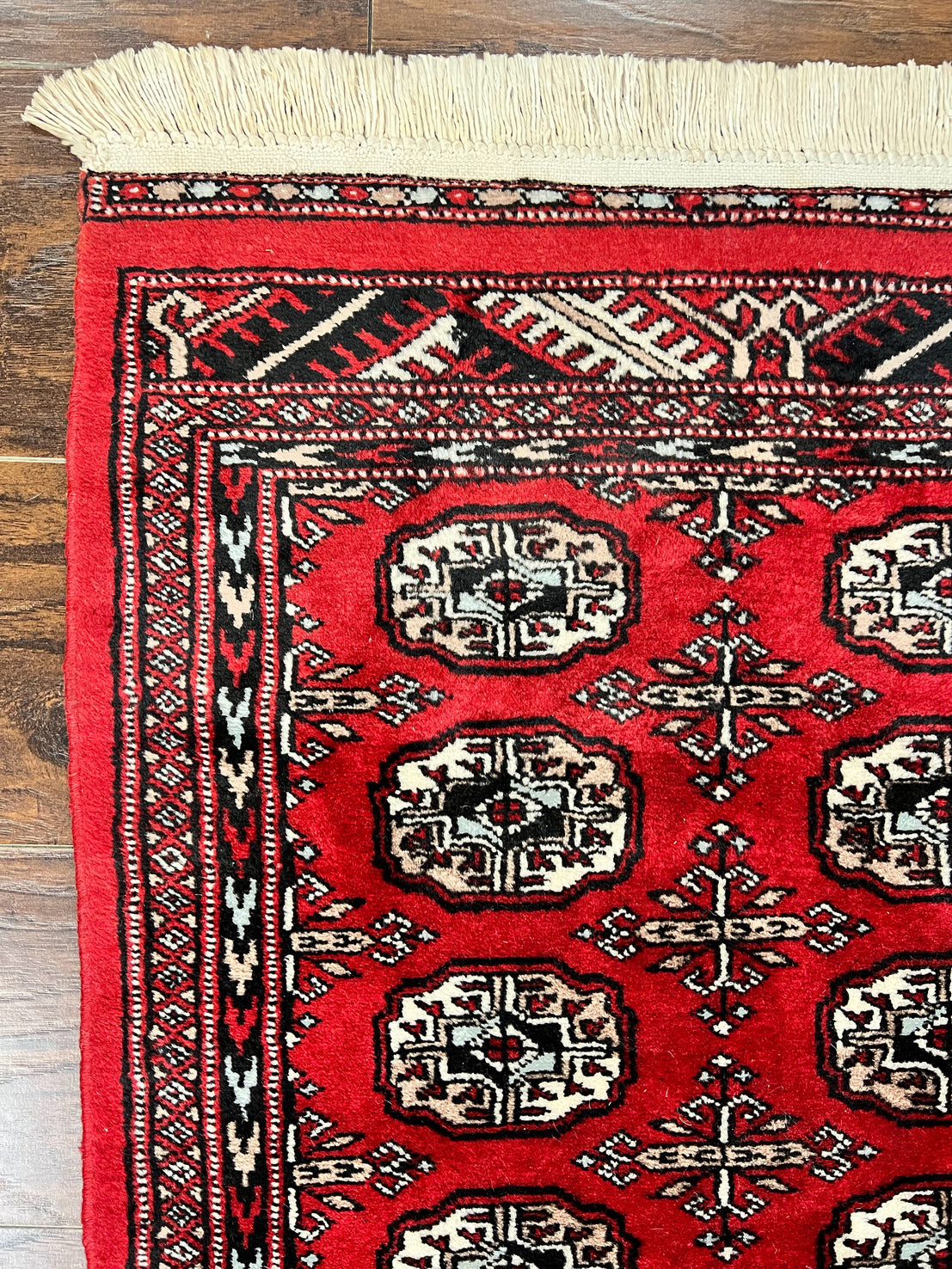 2x3 Vintage Area Rug Colorful Pakistani Handmade Wool Rug 