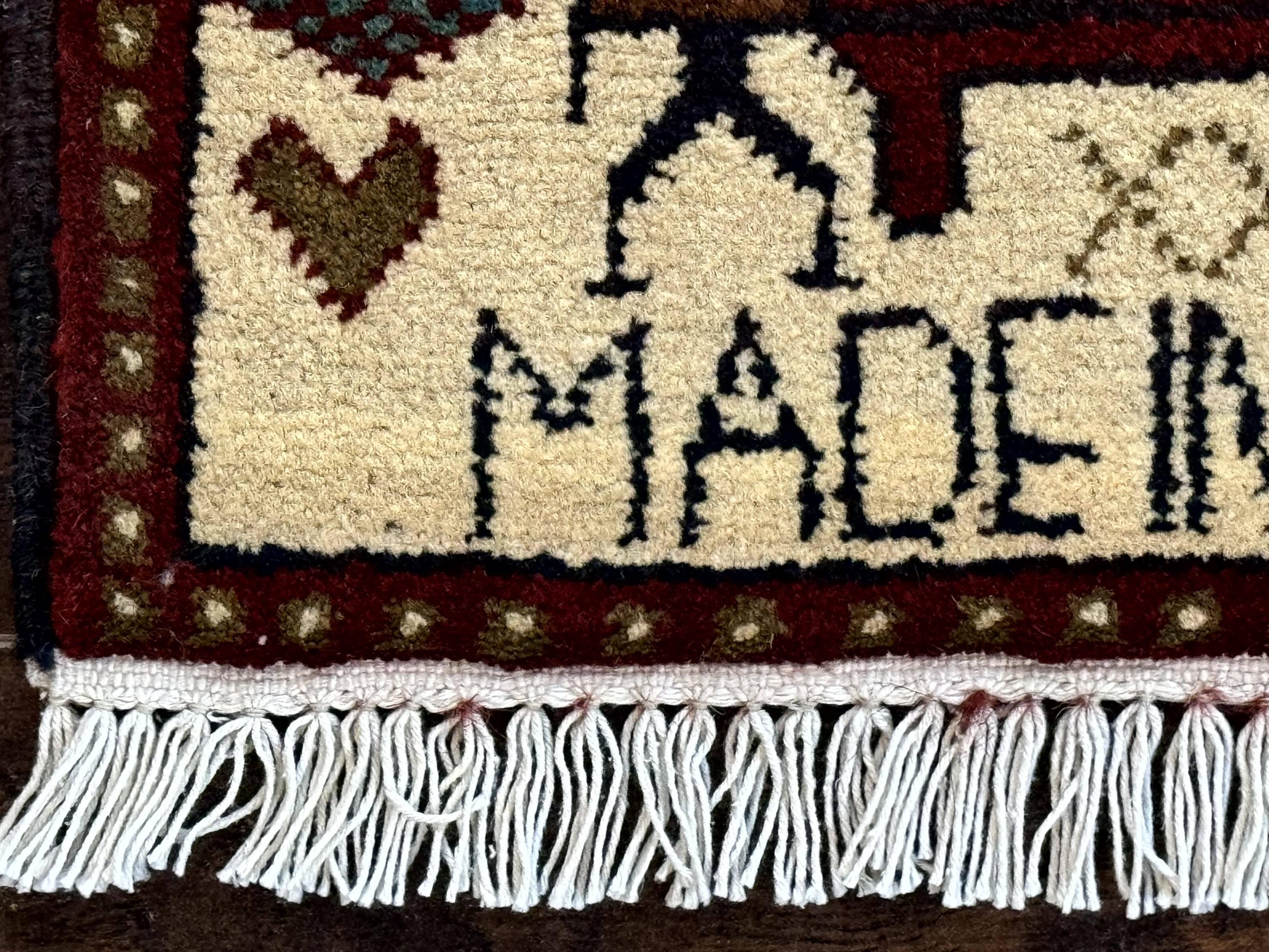 Afghan War Rug 2 x 2.6, Guns Tanks Helicopters - Jewel Rugs