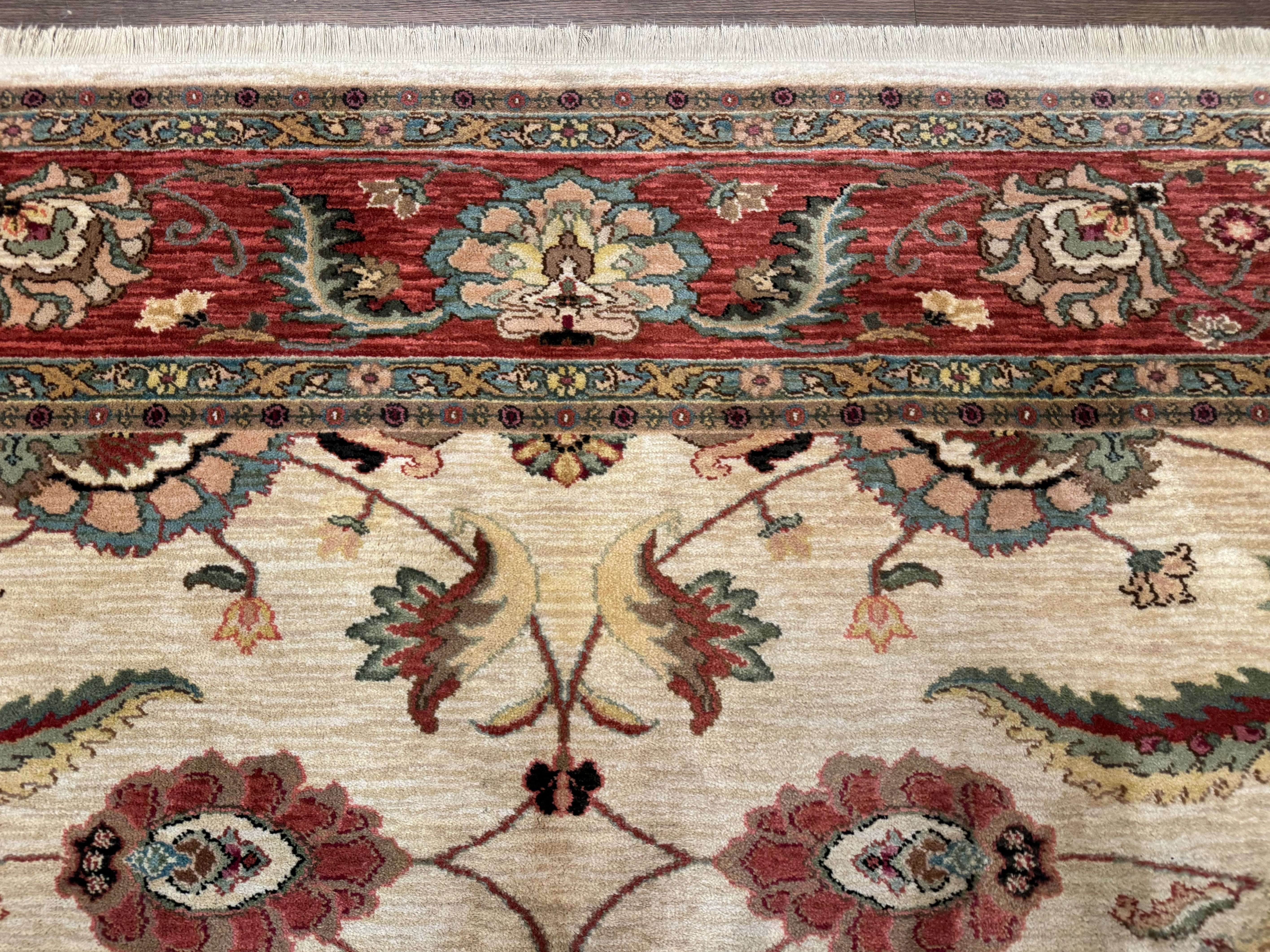 Karastan Rug 8.8 x 10, Ashara Agra Ivory #549, Wool, Vintage - Jewel Rugs