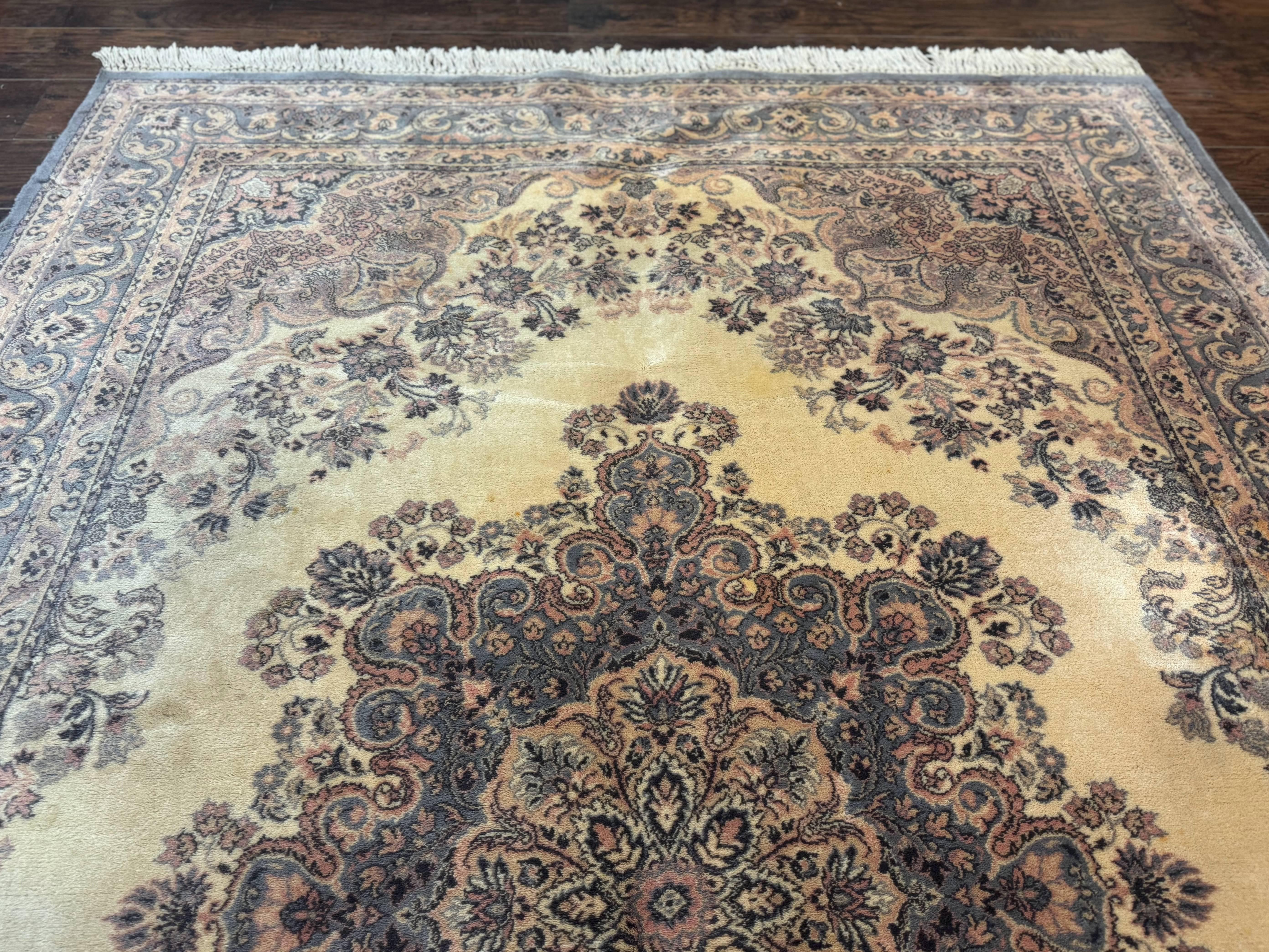 Belgium Power Loomed Wool Rug 6.9 x 9.6, Vintage Oriental Carpet - Jewel Rugs