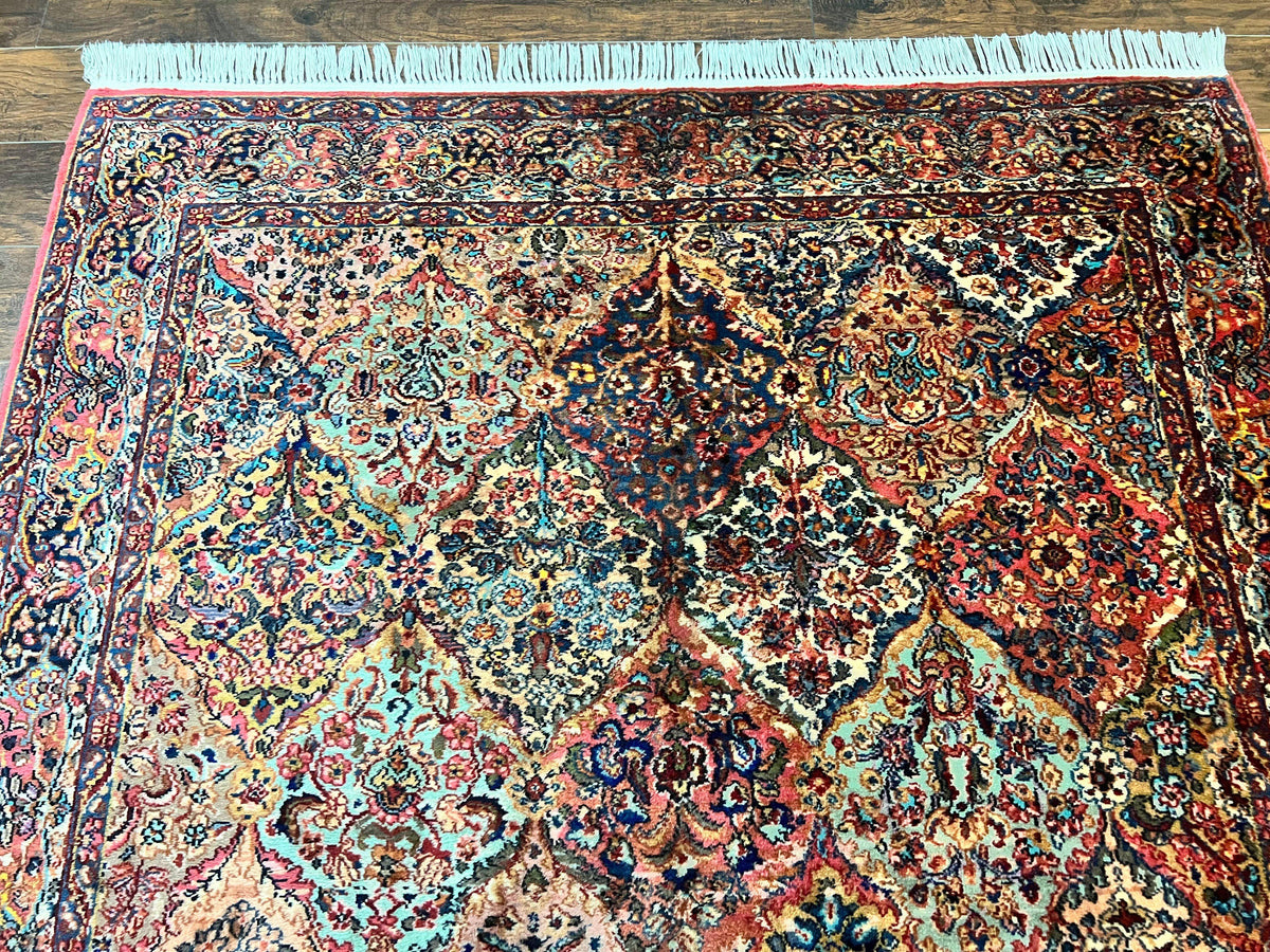 Karastan Rug 5.9 x 9, Multicolor Panel Kirman Rug #717, Wool Original ...