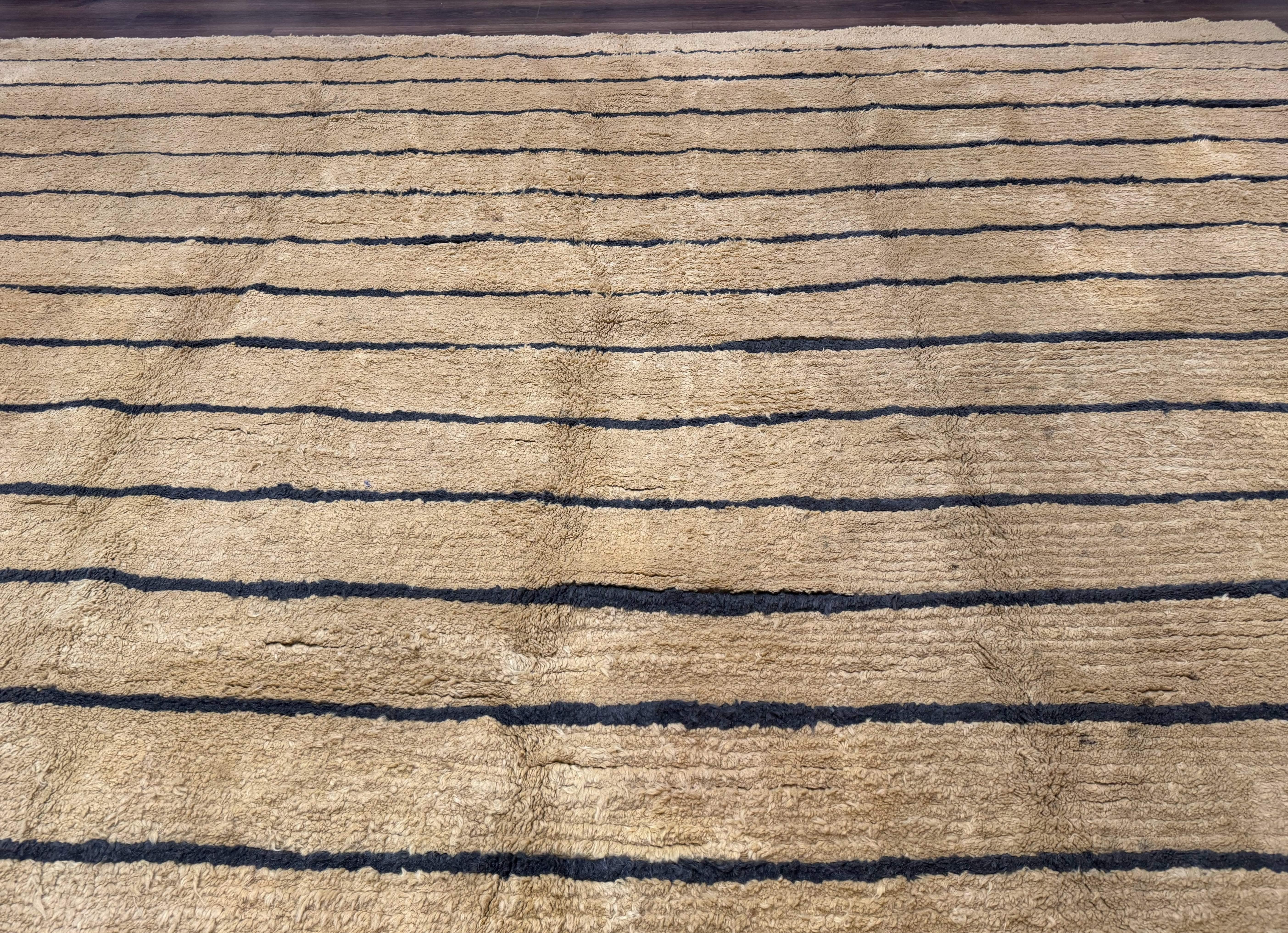 Modern Nepali Rug 13 x 15.6, Palace Size Wool Custom Made Rug, Tan, Large Nepali/Tibetan Carpet - Jewel Rugs