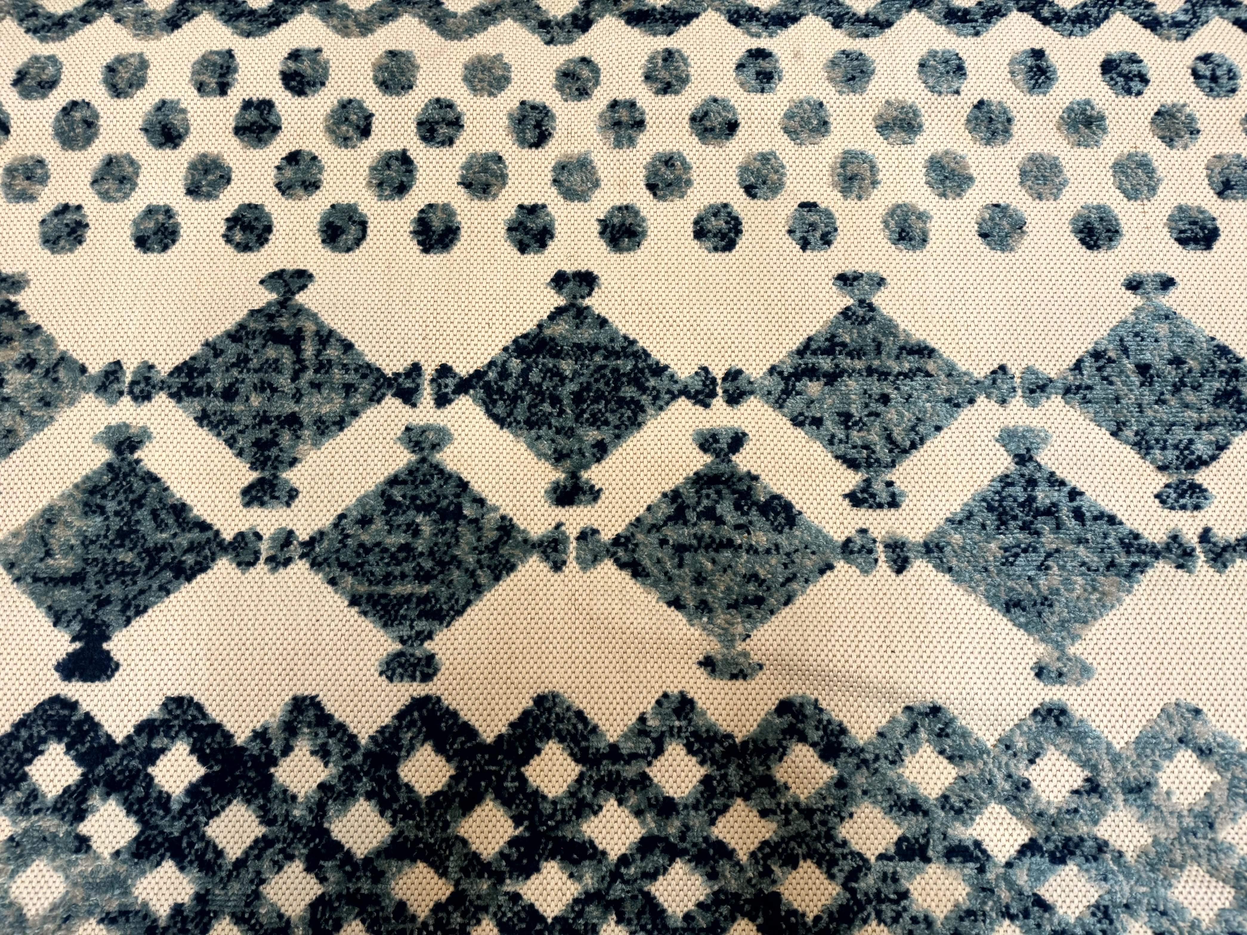 Modern Rug 8x10, Abstract Rug, Oat and Blue, Raised Pattern, Modway Rug Collection - Jewel Rugs